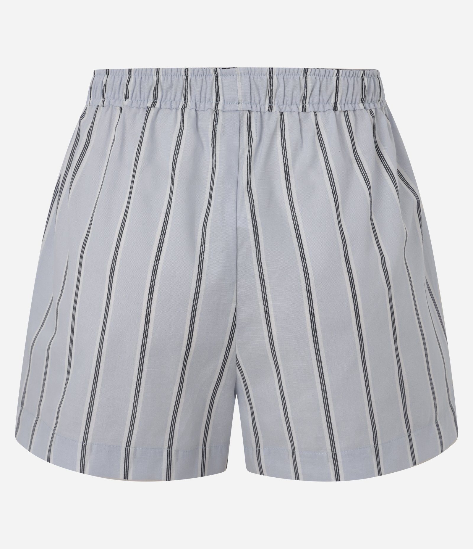 Short de Pijama em Tricoline com Estampa Listrada Cinza 6