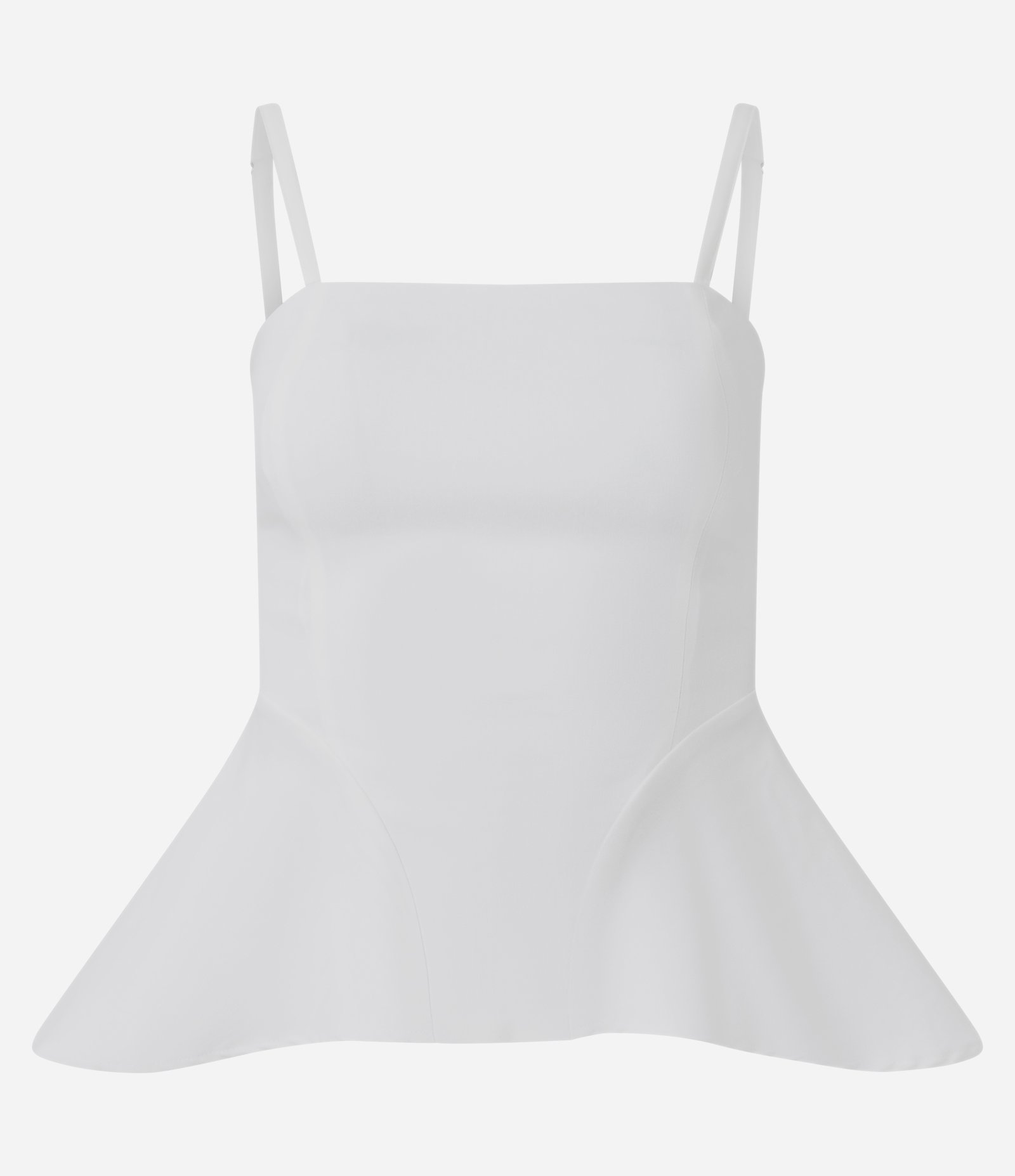 Blusa Peplum em Bengaline de Alcinha Branco 5