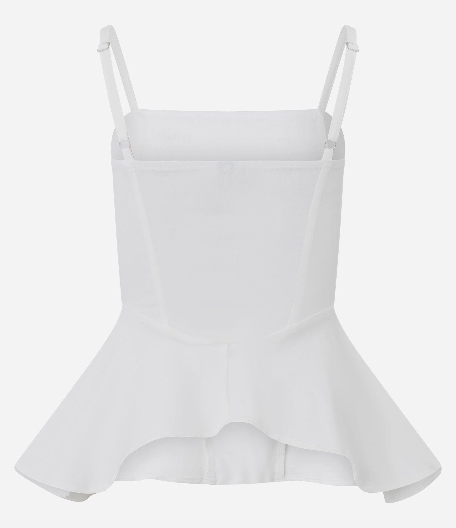 Blusa Peplum em Bengaline de Alcinha Branco 6