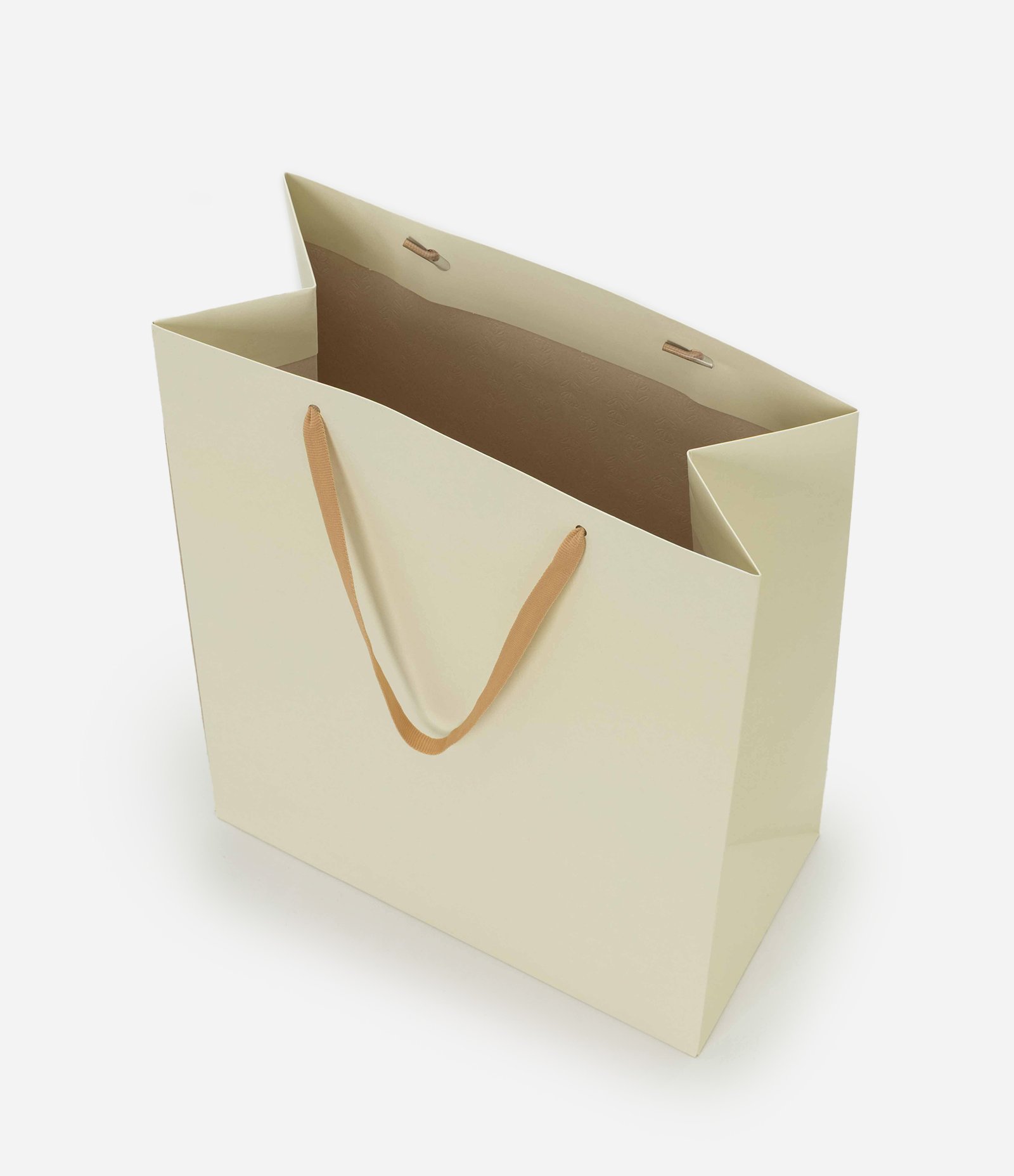 Embalagem de Presente Pequena com Textura de Florzinhas Off White 3