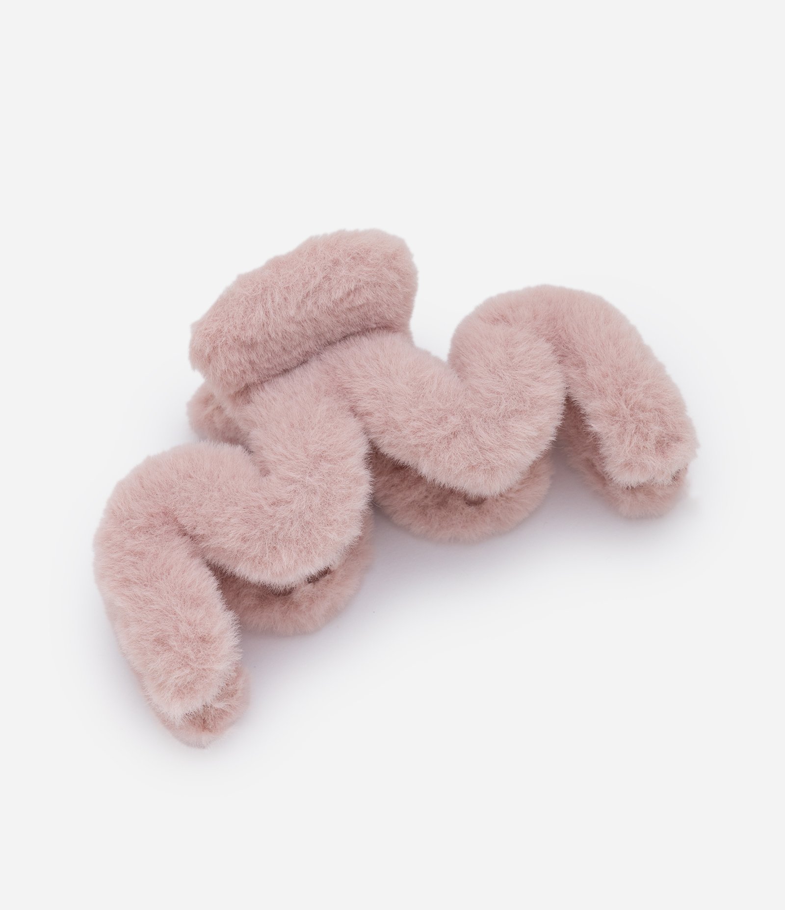 Piranha de Cabelo Zigzag com Textura de Pelos Rosa 1