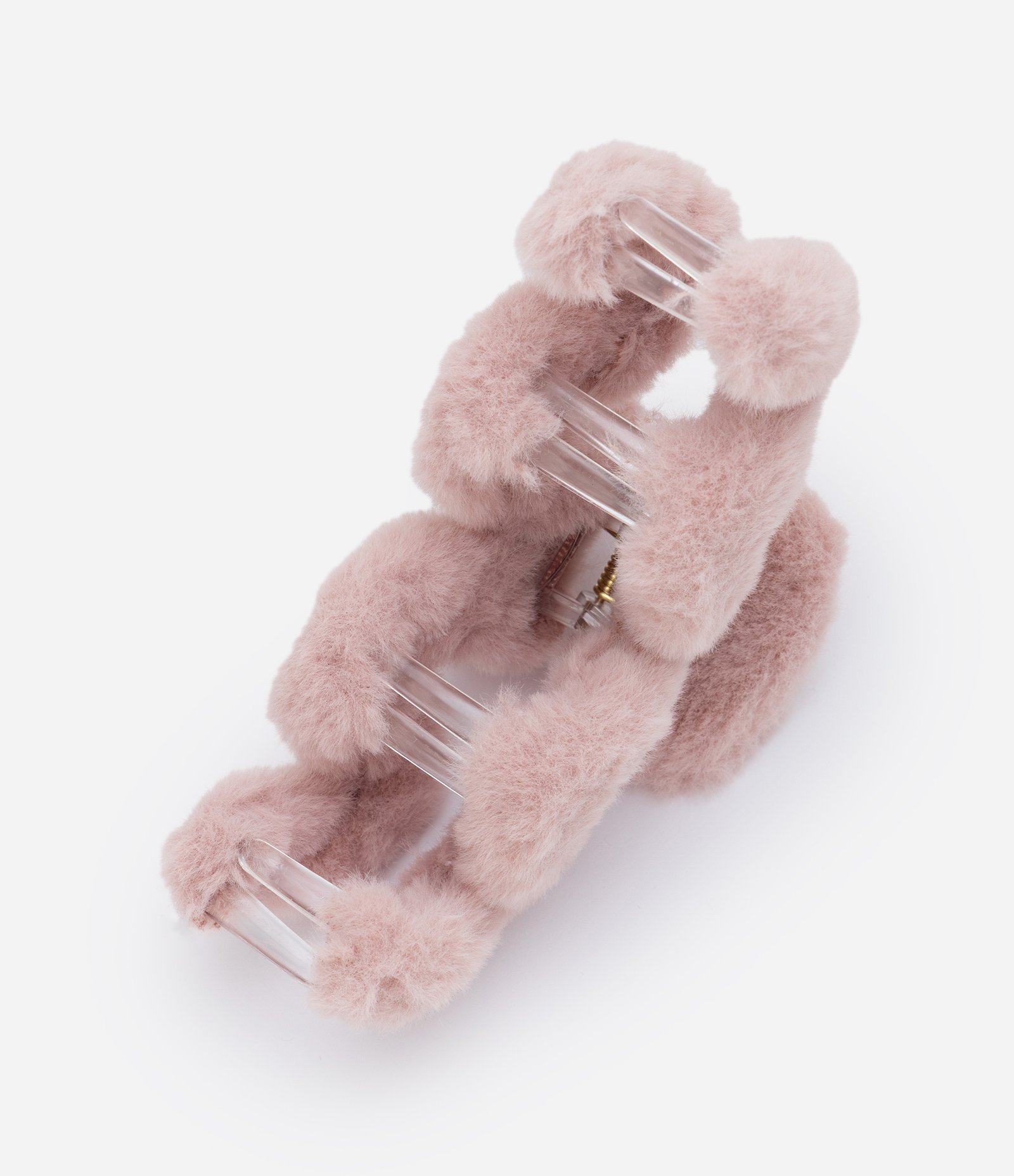 Piranha de Cabelo Zigzag com Textura de Pelos Rosa 2