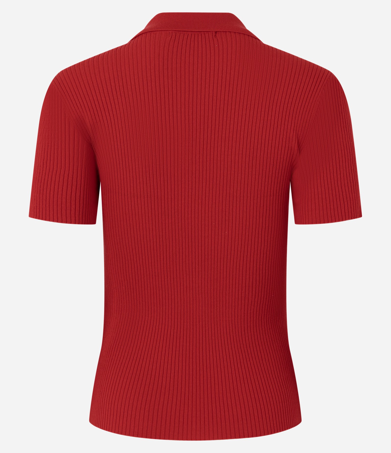 Blusa em Tricô com Gola Polo e Botões Frontais Vermelho 5