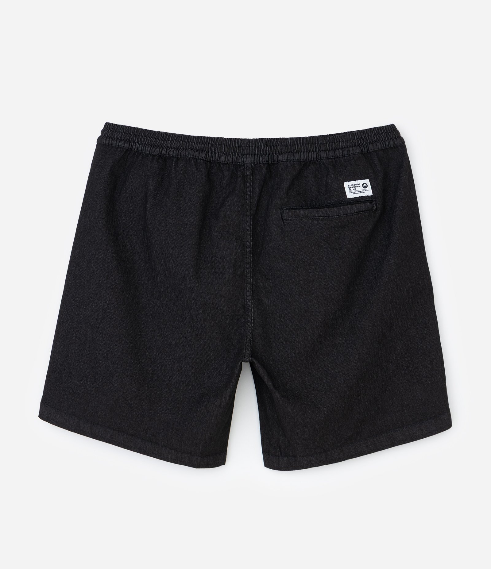 Bermuda em Sarja Texturizada com Cós Elástico Preto 7