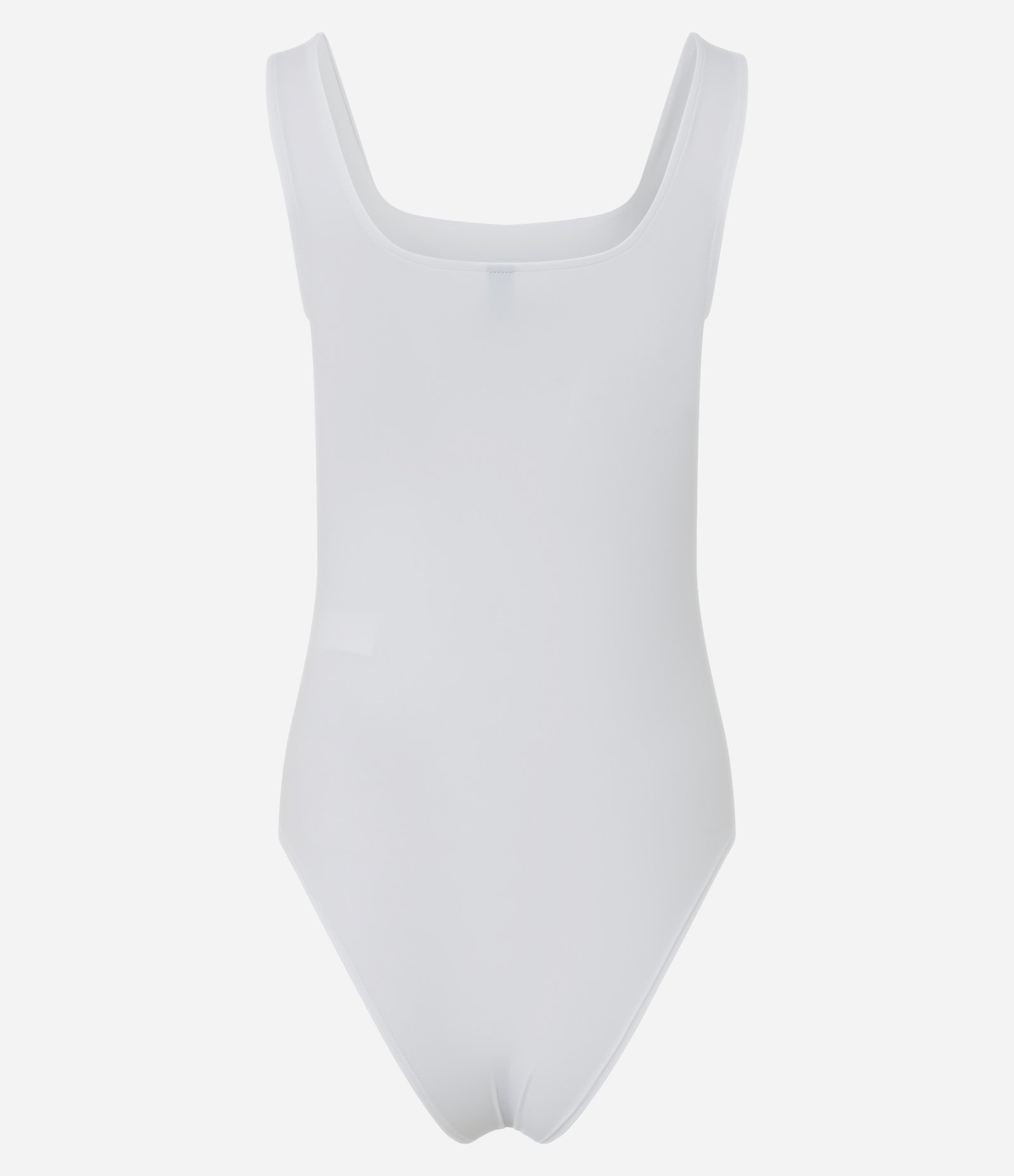 Body em Poliamida com Decote Quadrado Branco 2