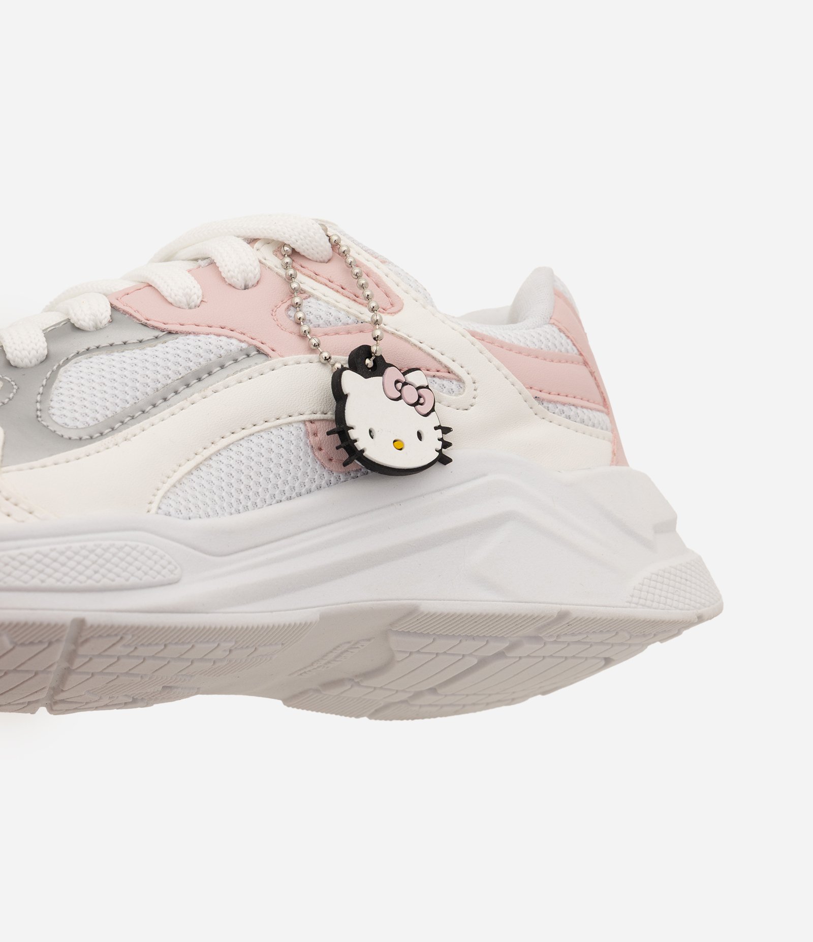 Tênis Infantil Esportivo com Recortes e Estampa Hello Kitty – Tam 28 a 34 Branco 4
