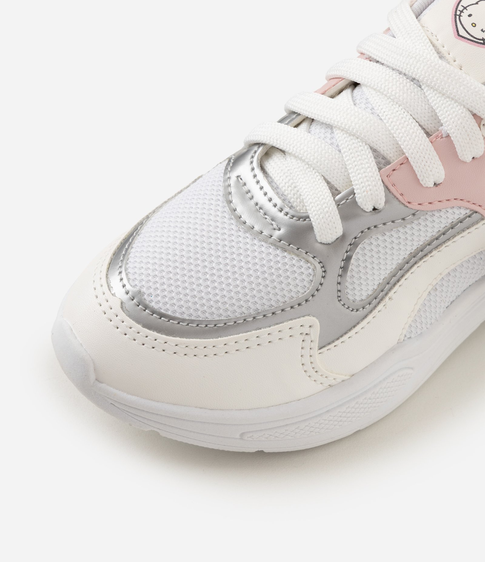 Tênis Infantil Esportivo com Recortes e Estampa Hello Kitty – Tam 28 a 34 Branco 5