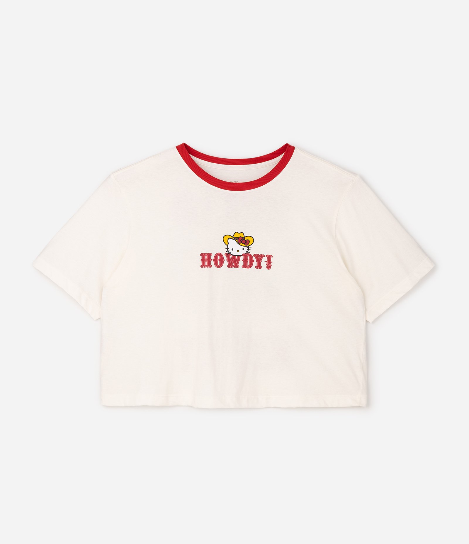 Blusa Cropped Boxy com Estampa Hello Kitty Curve & Plus Size Branco 5