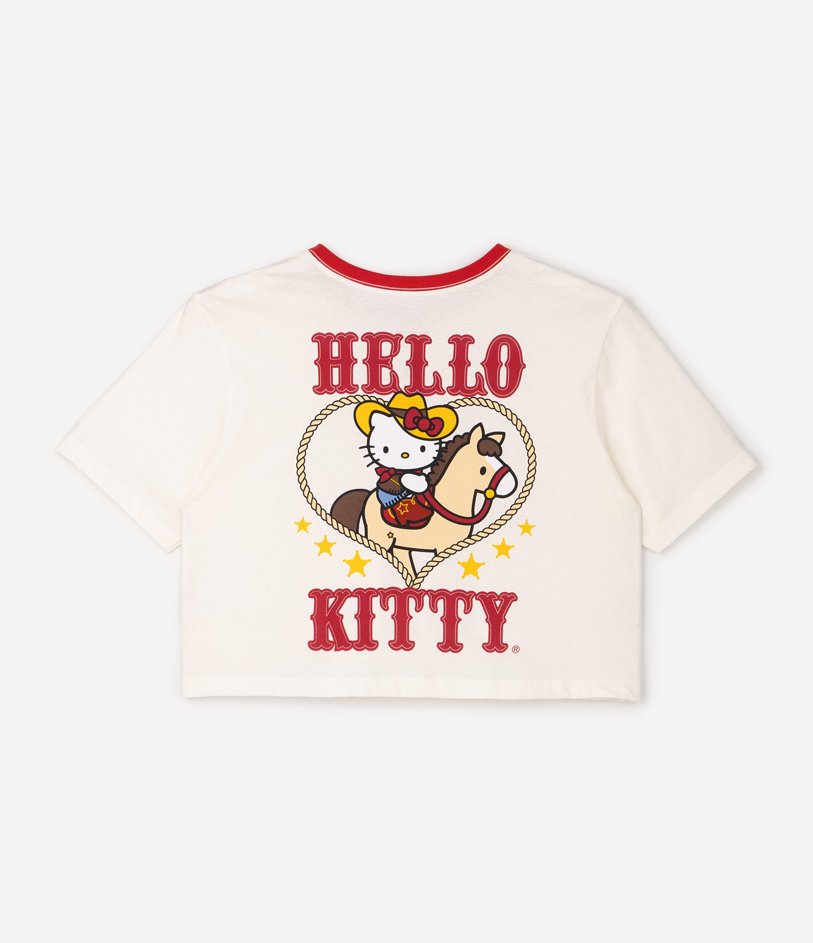 Blusa Cropped Boxy com Estampa Hello Kitty Curve & Plus Size Branco 6