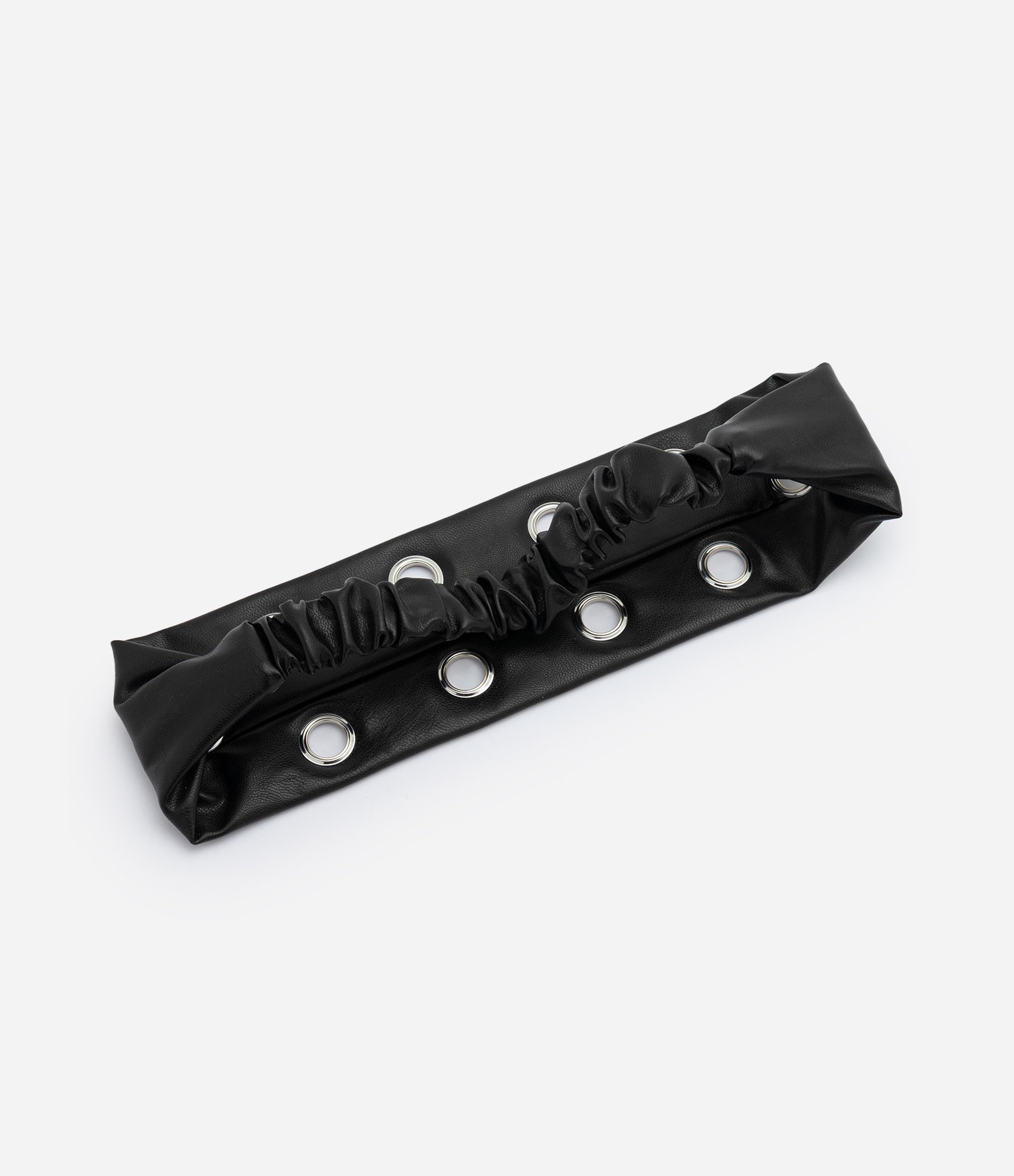 Faixa de Cabelo em PU com Detalhes Metálicos Preto 2
