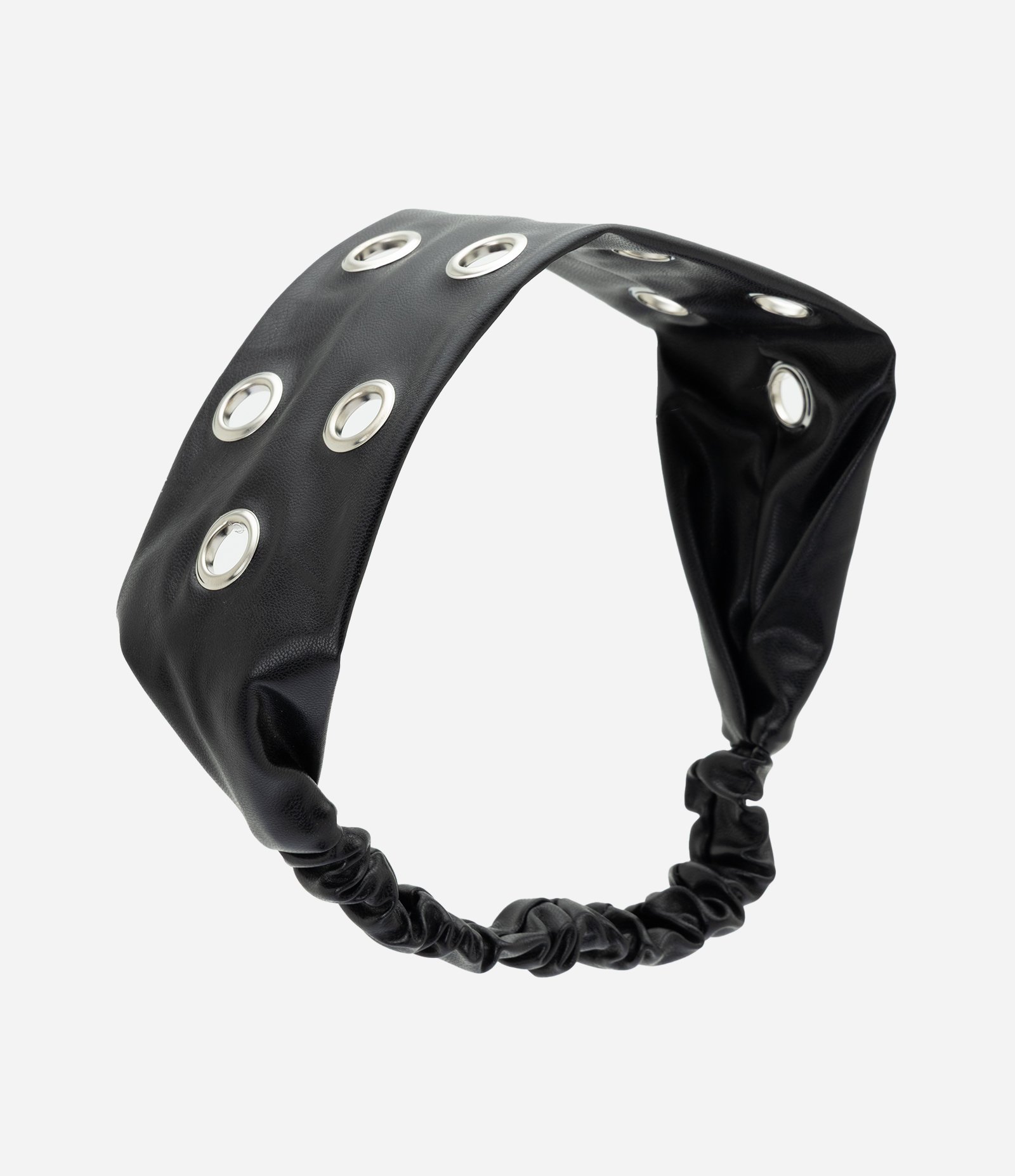 Faixa de Cabelo em PU com Detalhes Metálicos Preto 3