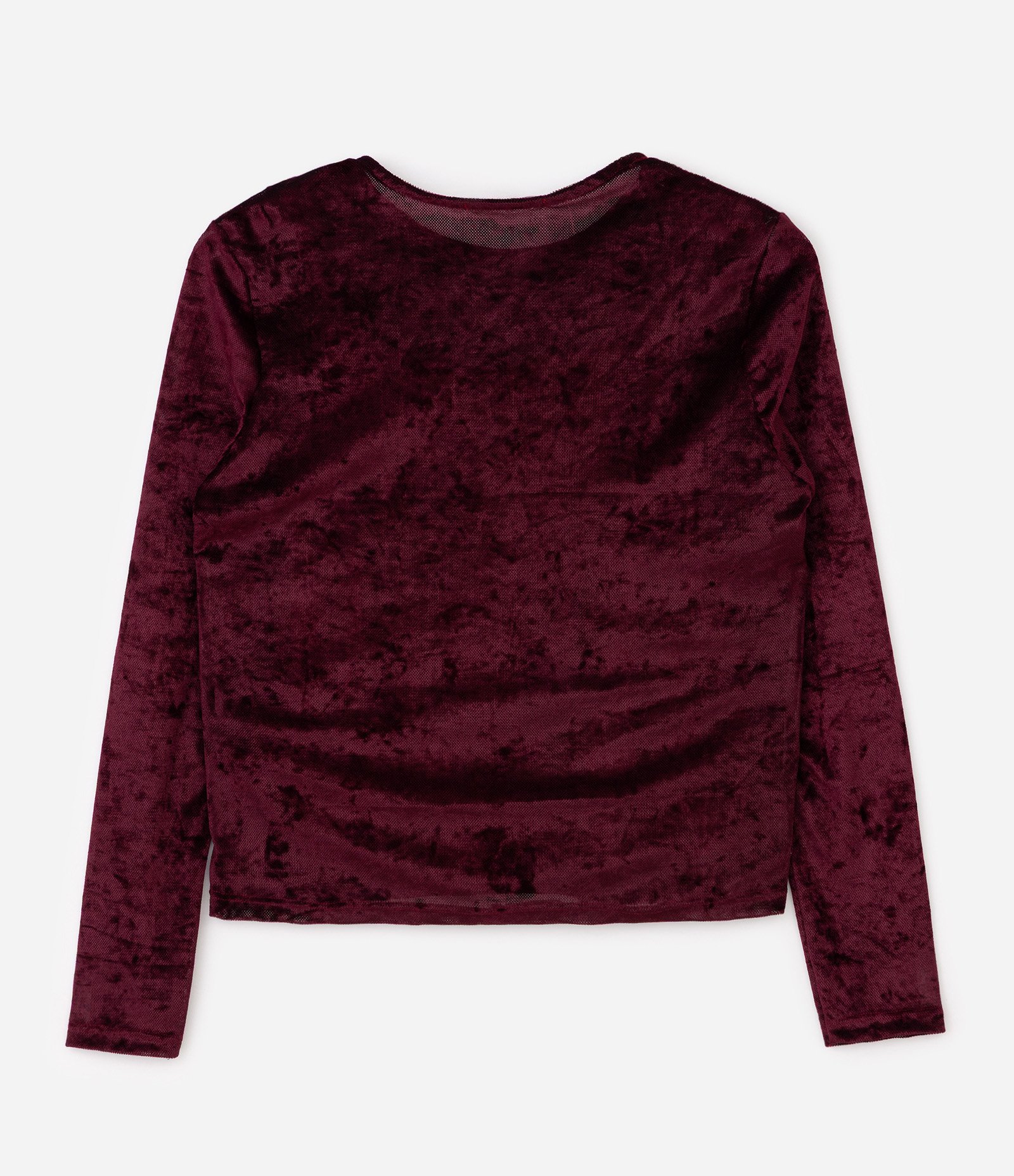 Blusa Tule Velvet Manga Longa Curve & Plus Size Vermelho 5