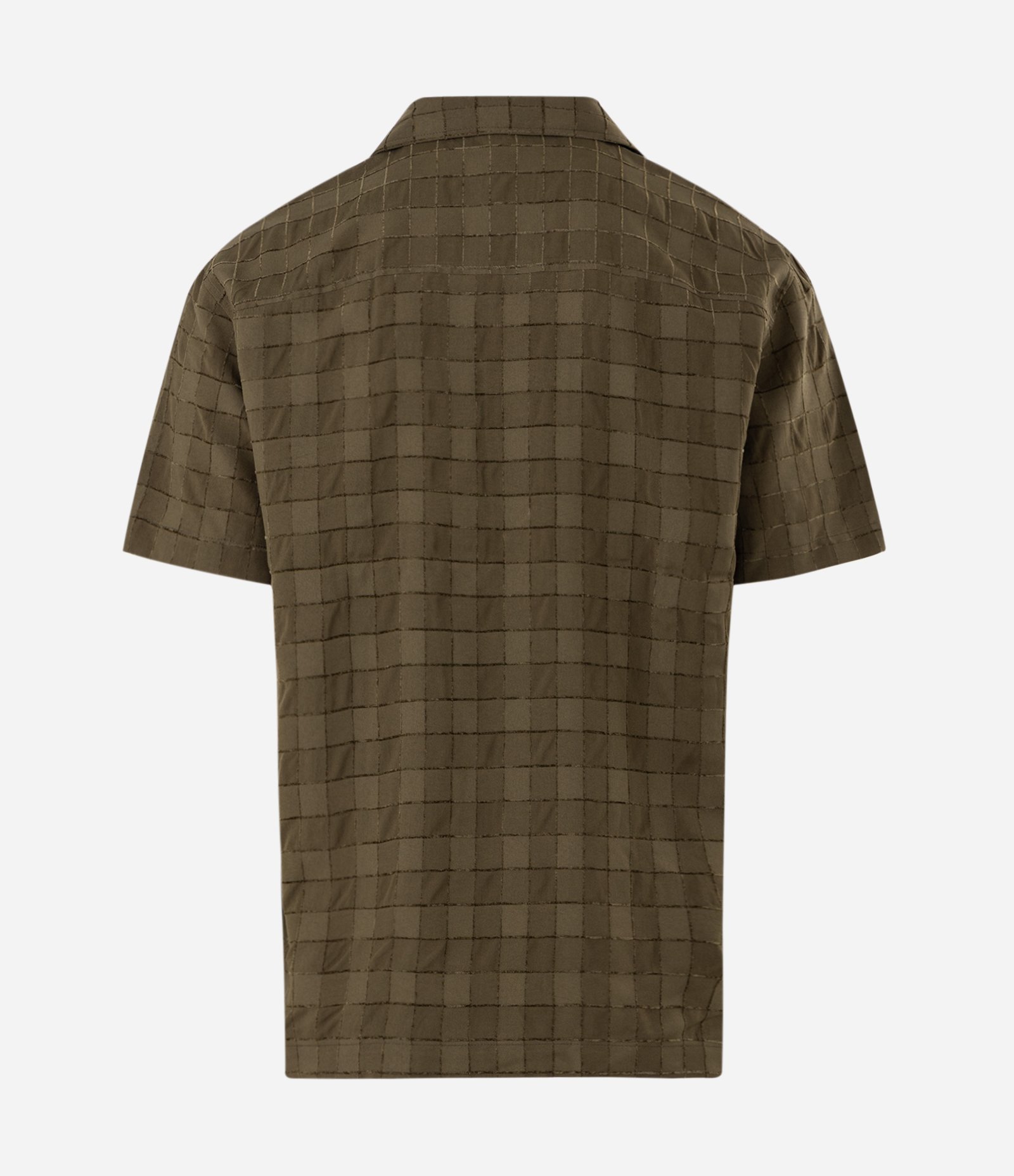 Camisa Texturizada Manga Curta com Bolso Verde 2