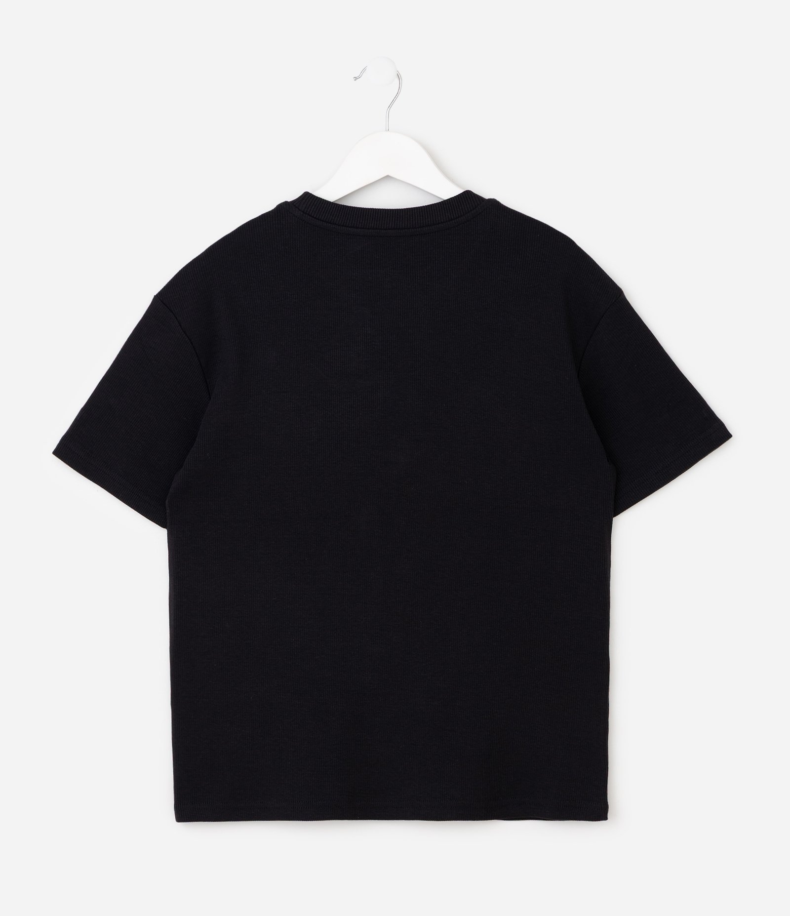 Camiseta Relaxed Infantil em Algodão com Estampa Lettering – Tam 5 a 14 Anos Preto 3