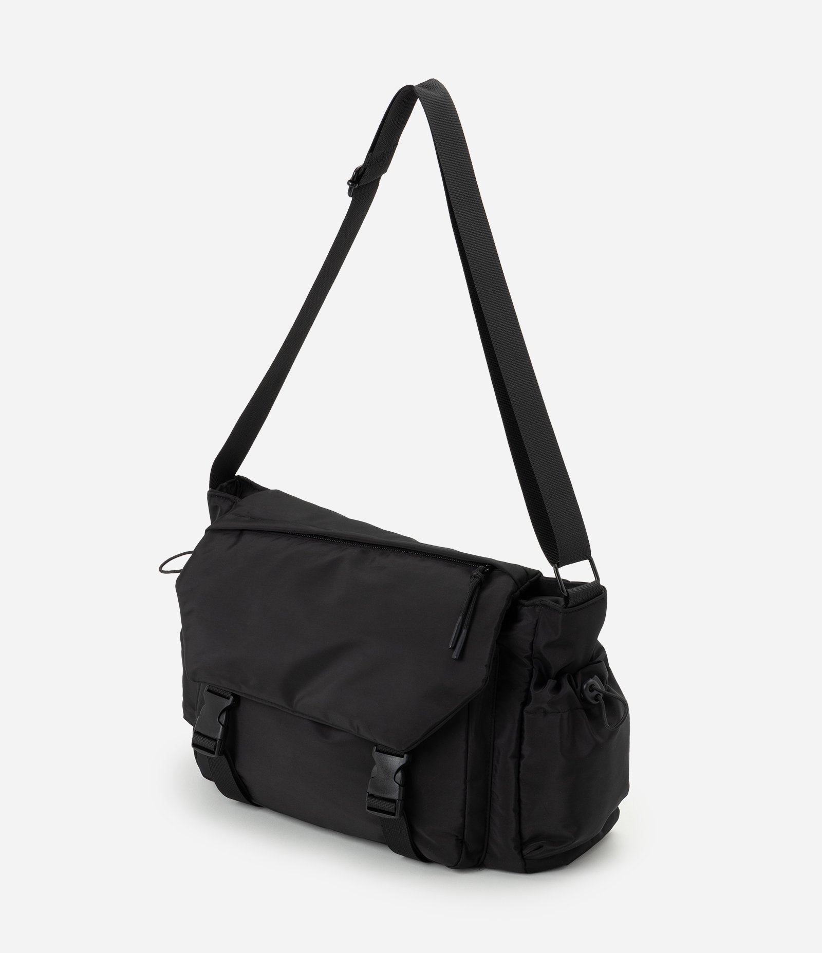 Bolsa Cross Body com Bolsos Ajustáveis Preto 4