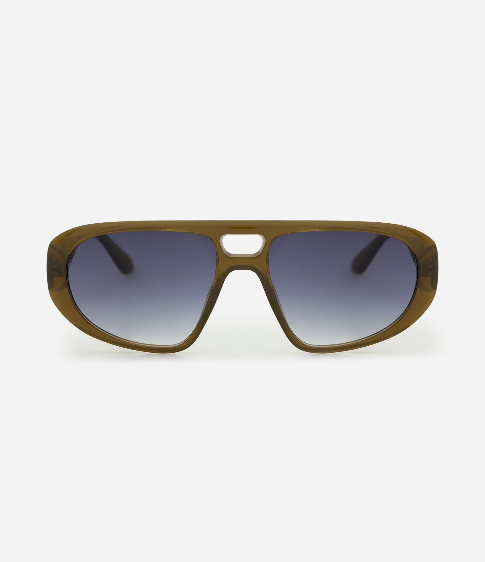 Óculos de Sol Aviador com Lentes Degradê Verde 2
