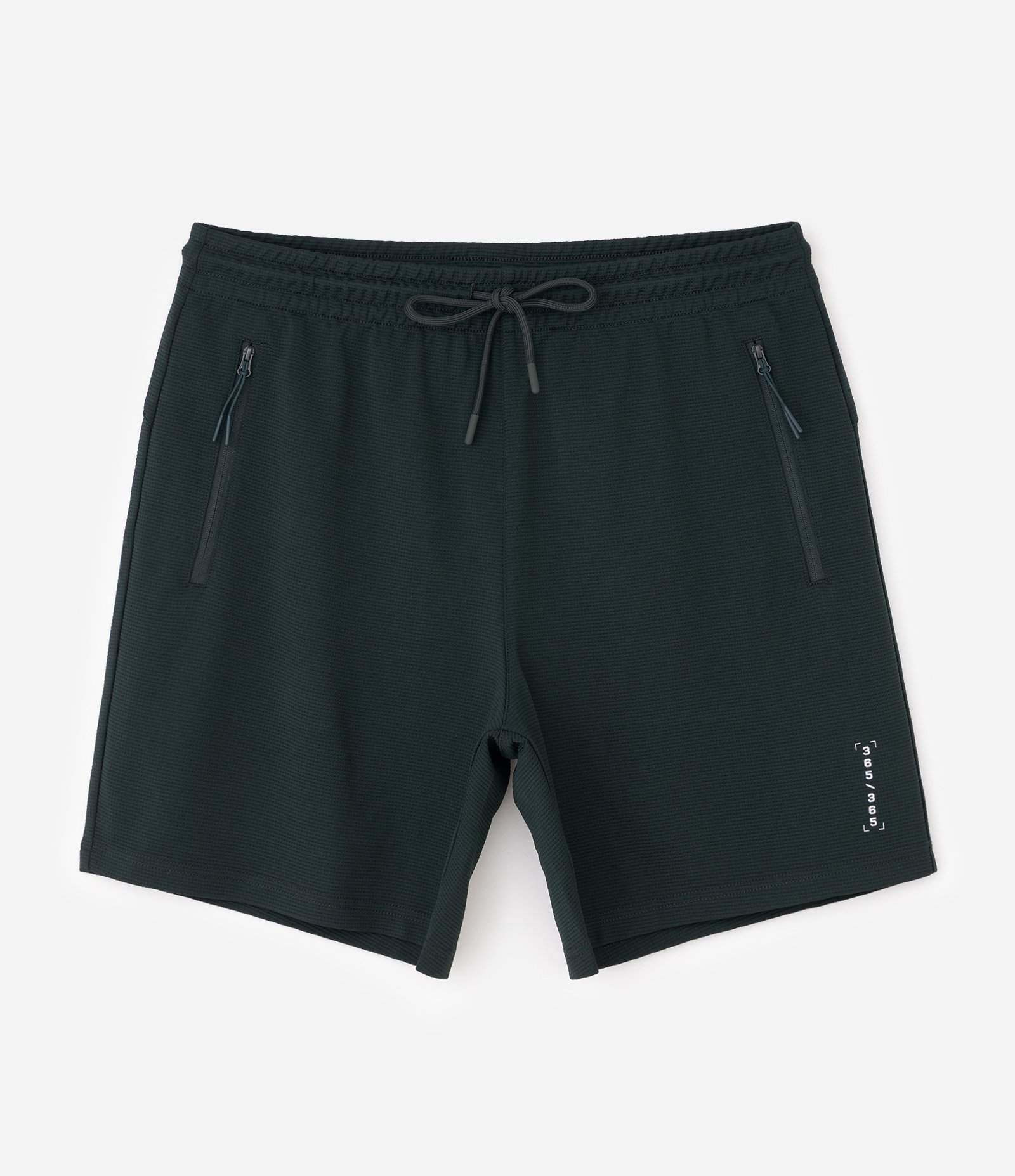 Bermuda Esportiva Texturizada com Bolsos de Zíper Verde Escuro 1