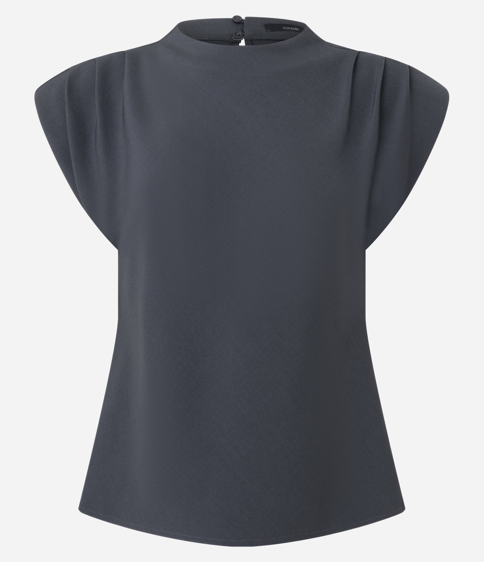 Blusa Alfaiatada com Ombros Marcados Cinza 5