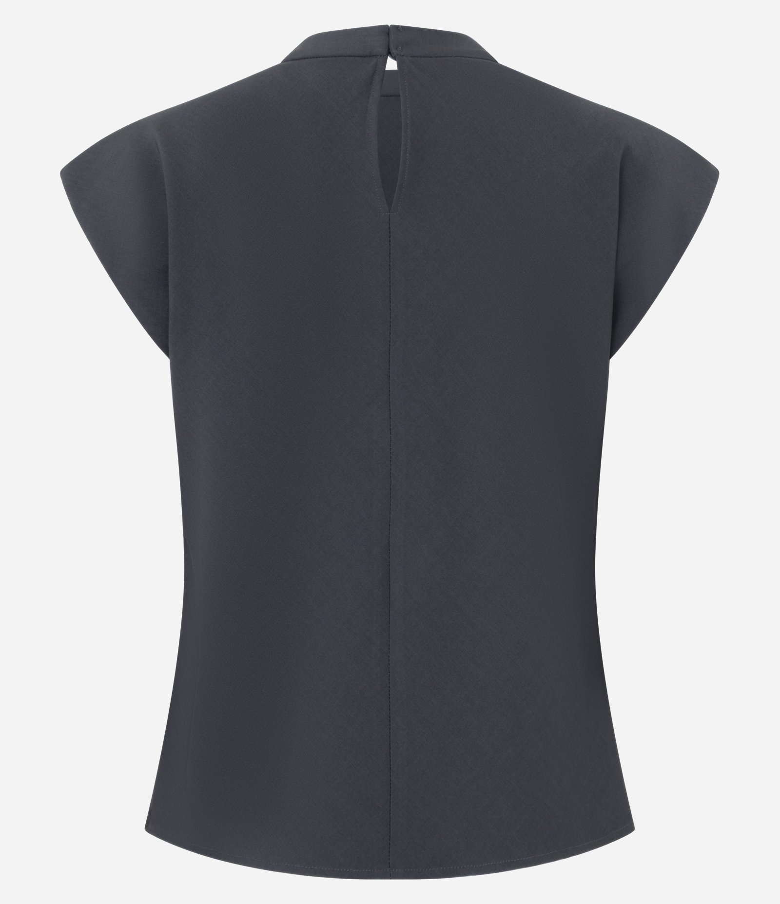 Blusa Alfaiatada com Ombros Marcados Cinza 6