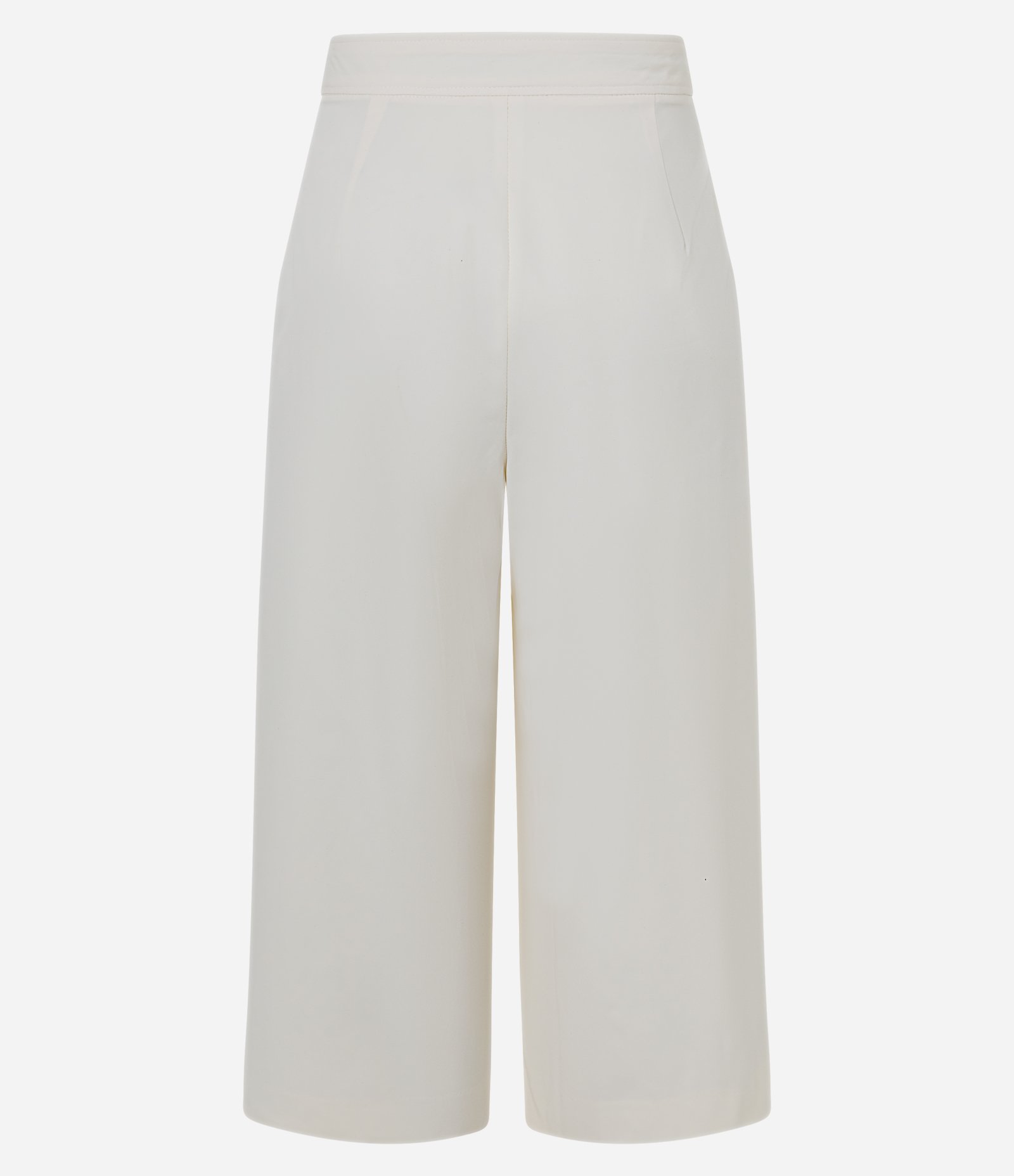 Calça Pantacourt Alfaiatada com Fechamento Discreto Off White 6
