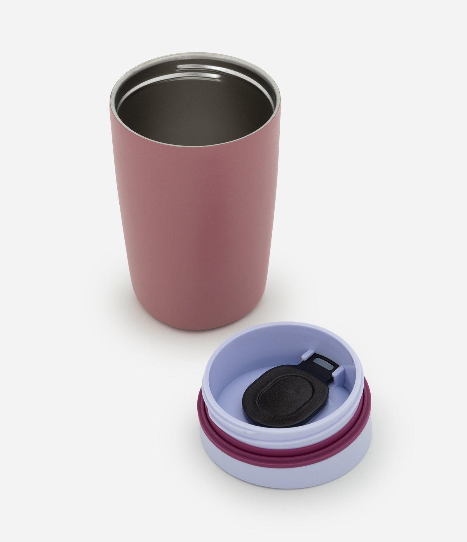 Copo Térmico em Aço Inoxidável com Tampa Deslizante 350ml Rosa 5