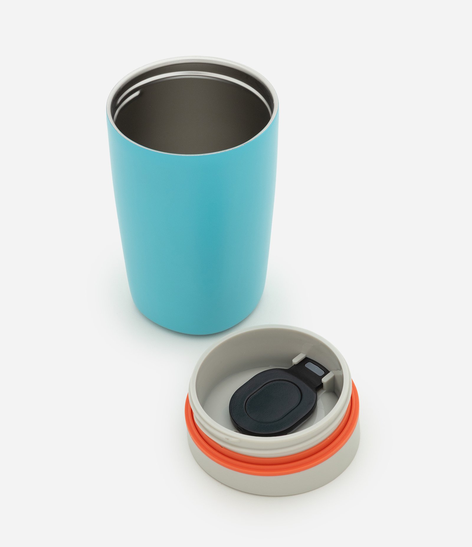 Copo Térmico com Tampa Deslizante em Aço Inoxidável 350ml Azul 5