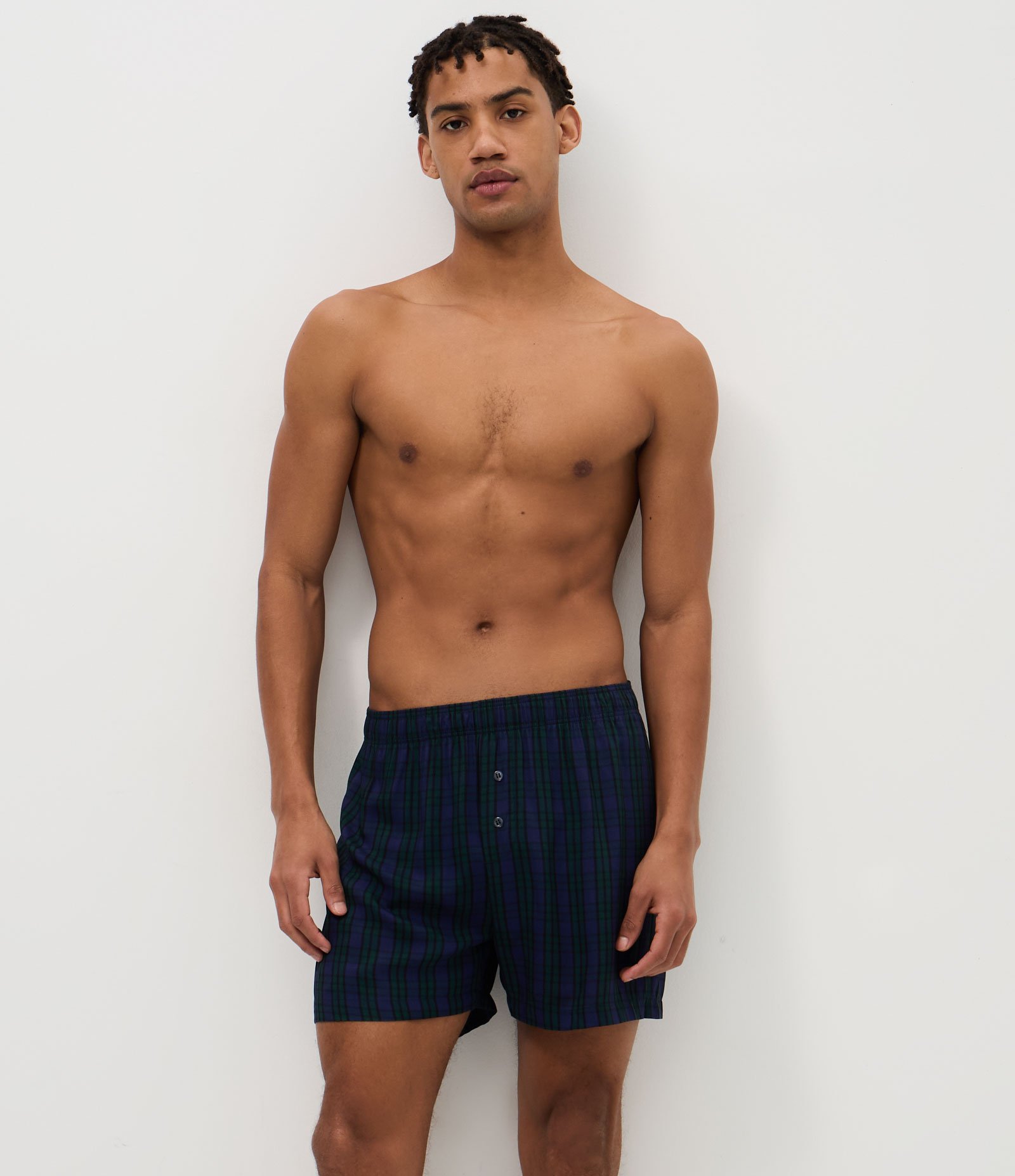Cueca Xadrez em Chalis Verde 1
