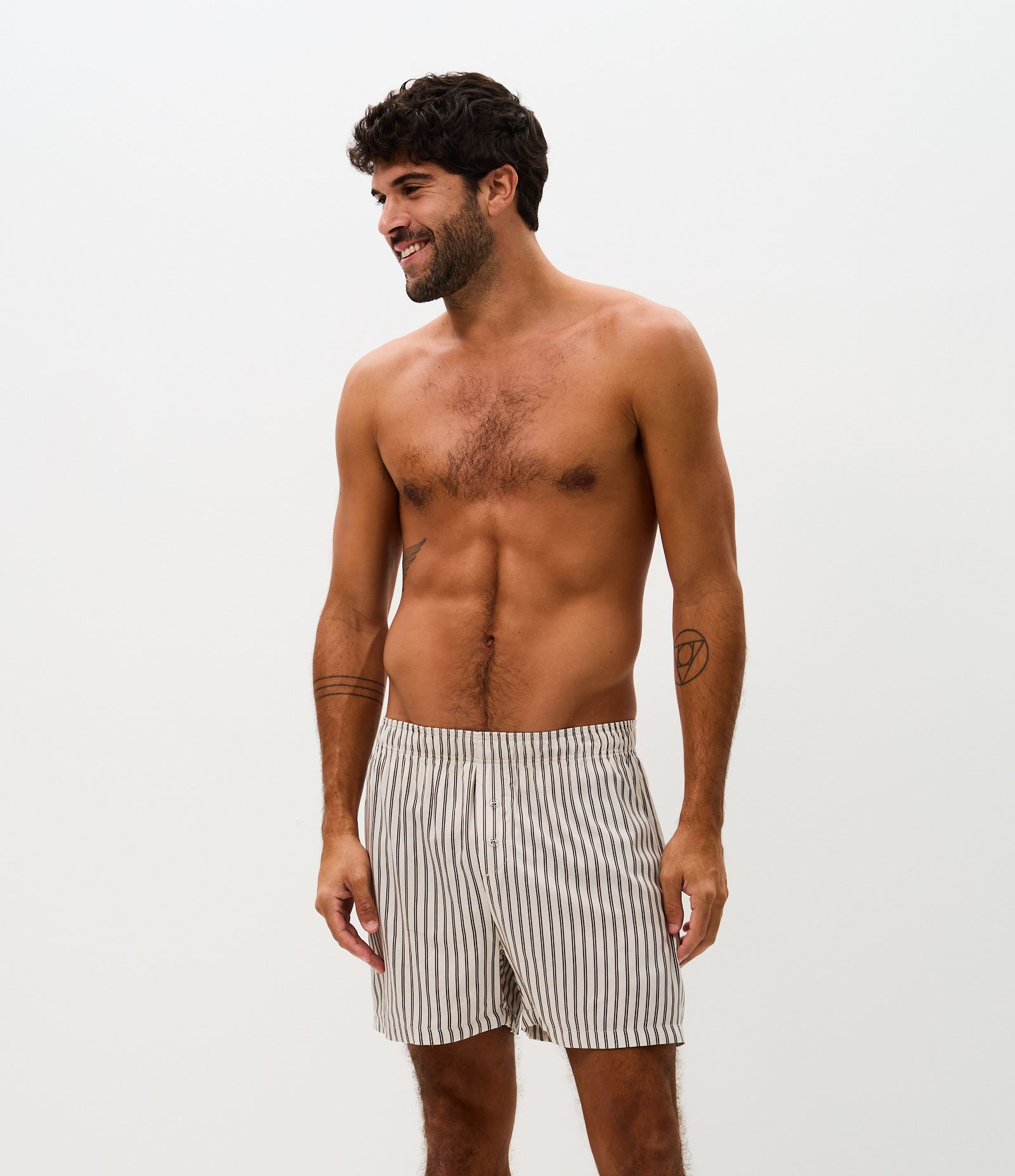 Cueca Listrada em Chalis Off White 1