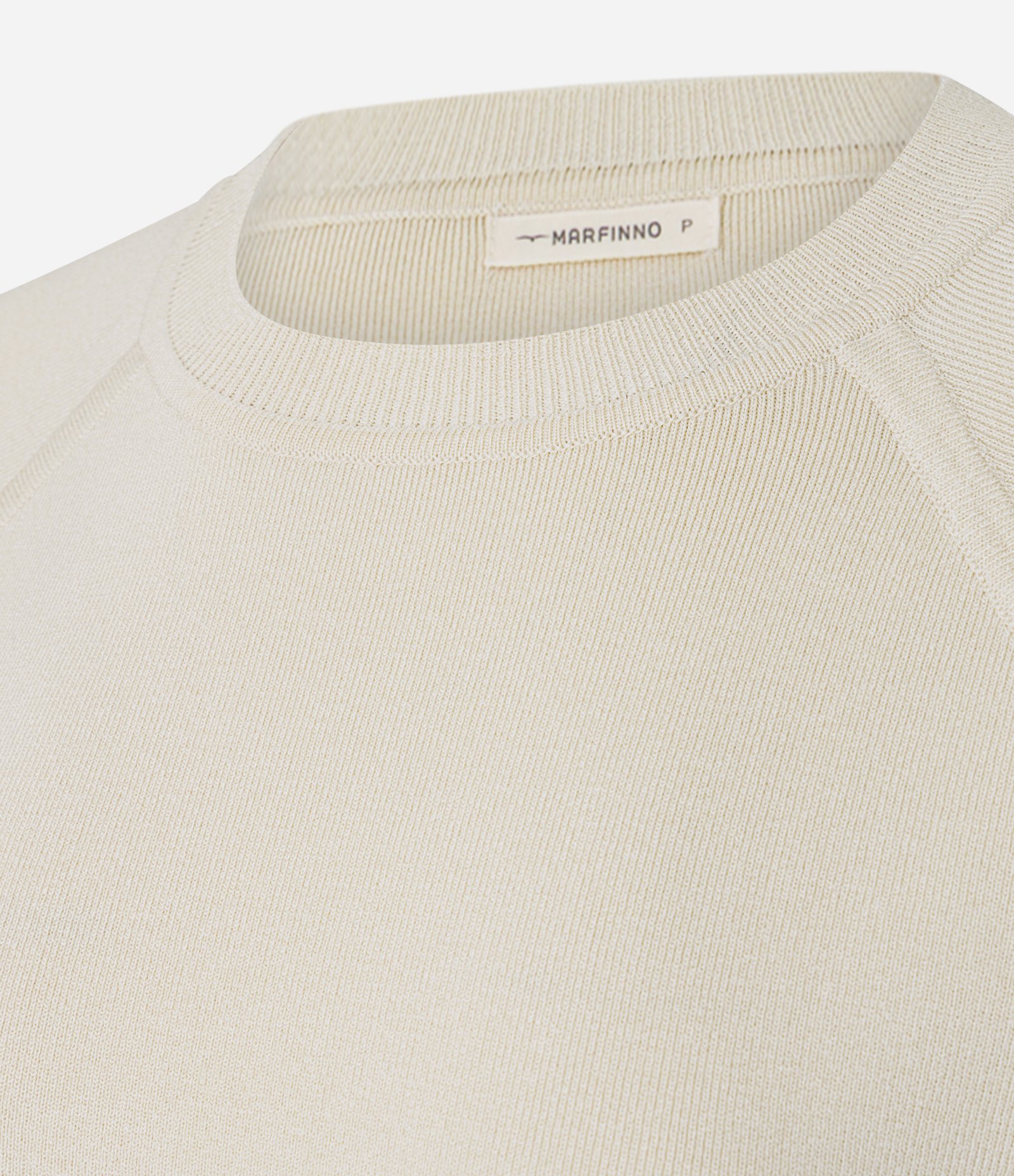 Blusa Oversized em Tricô com Cava Raglan Bege 6