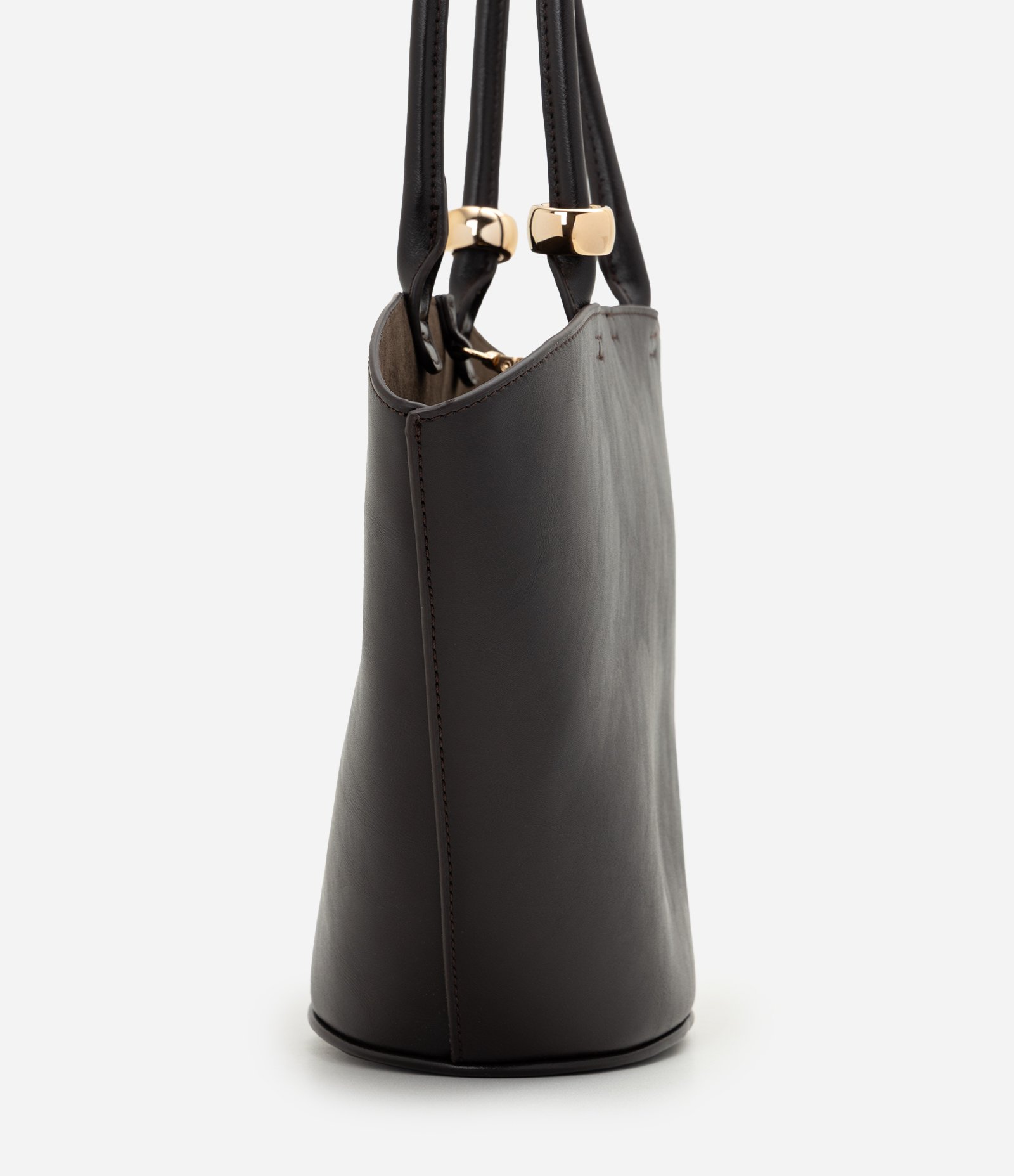 Bolsa Shopper Grande em PU Estruturado Marrom 3