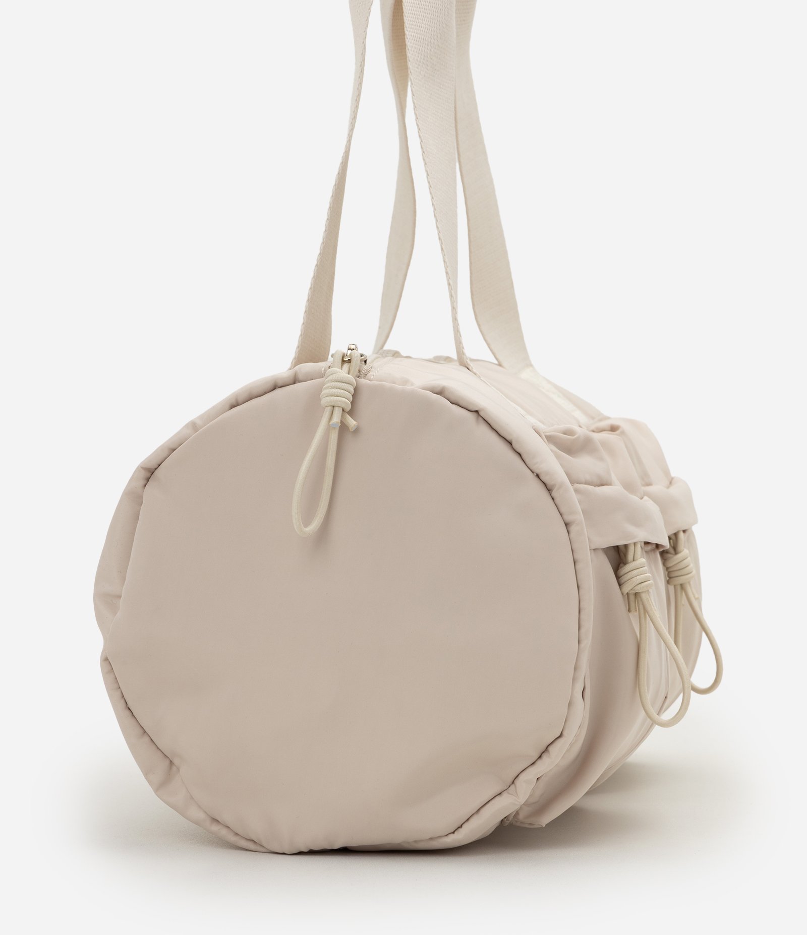 Bolsa Bowling Média com Bolsos Funcionais Bege 8