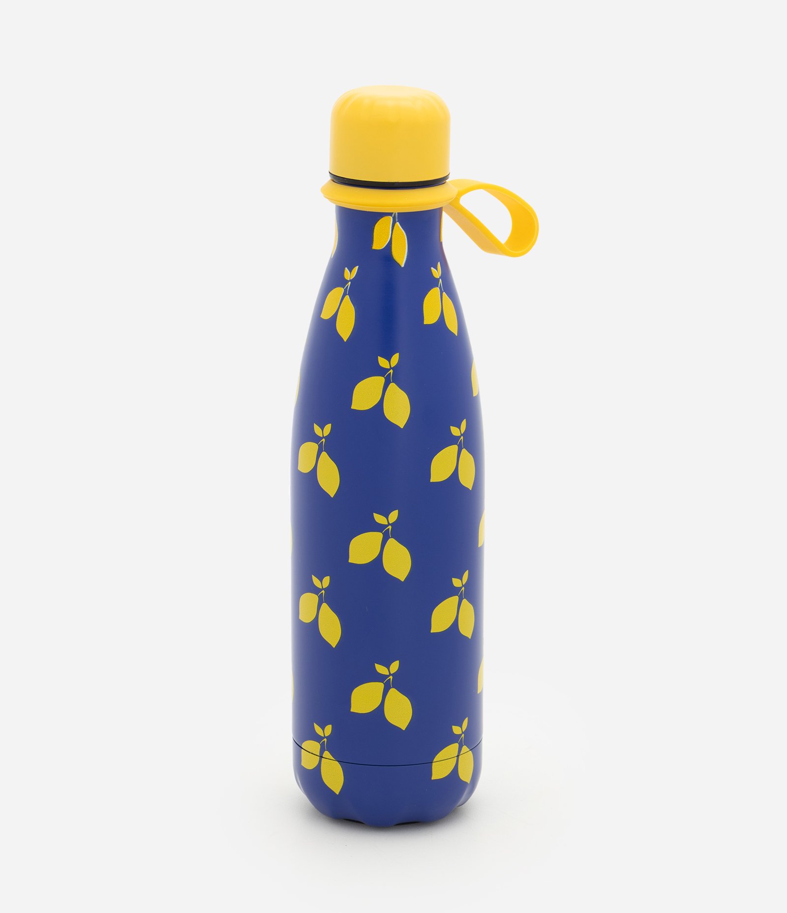 Garrafa em Aço Inoxidável com Alça de Silicone 500ml Azul 1