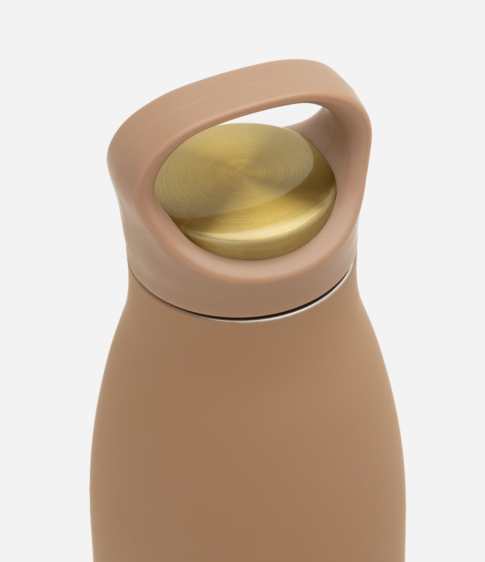 Garrafa Térmica em Aço Inoxidável com Estrutura Alongada 500ml Bege 2