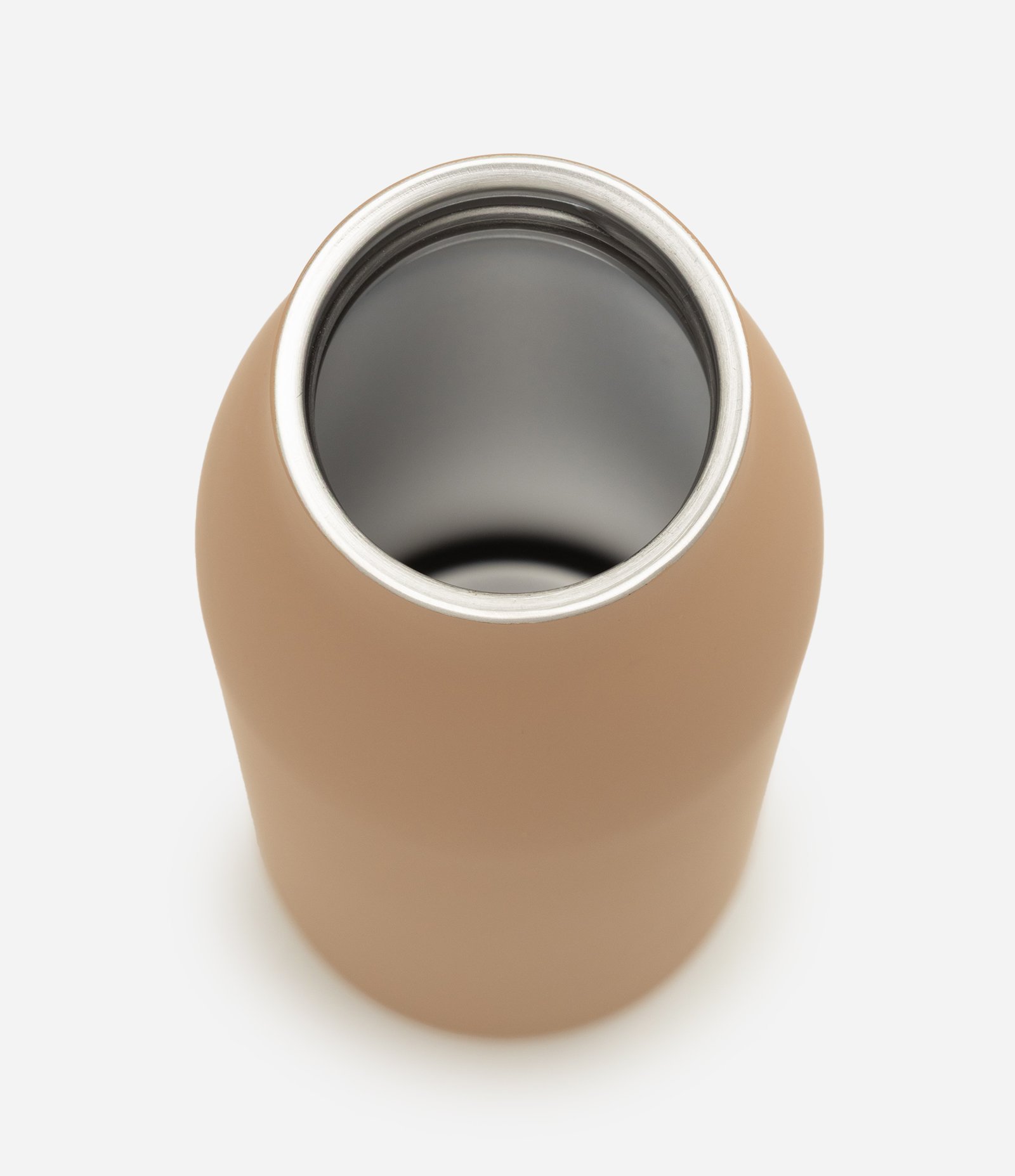 Garrafa Térmica em Aço Inoxidável com Estrutura Alongada 500ml Bege 3