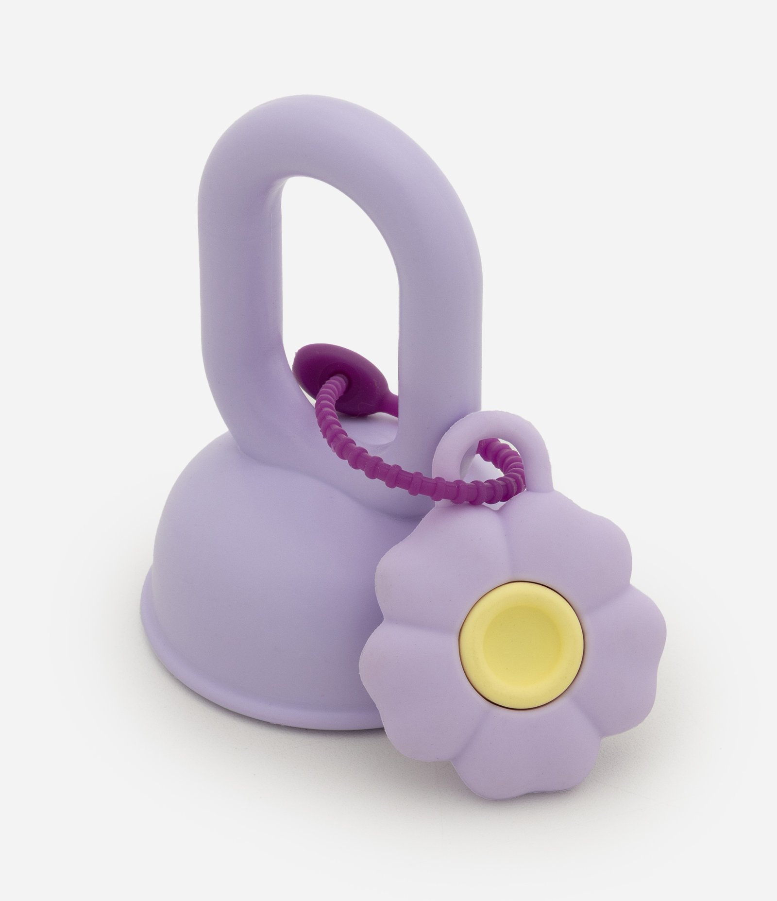 Garrafa com Alça e Enfeite de Flor Roxo 2