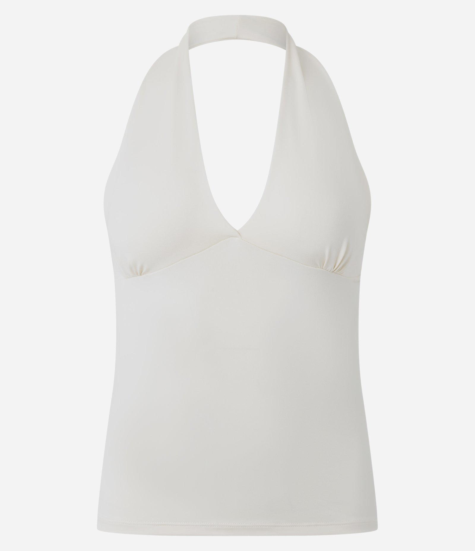 Blusa Frente Única em Microfibra Off White 1