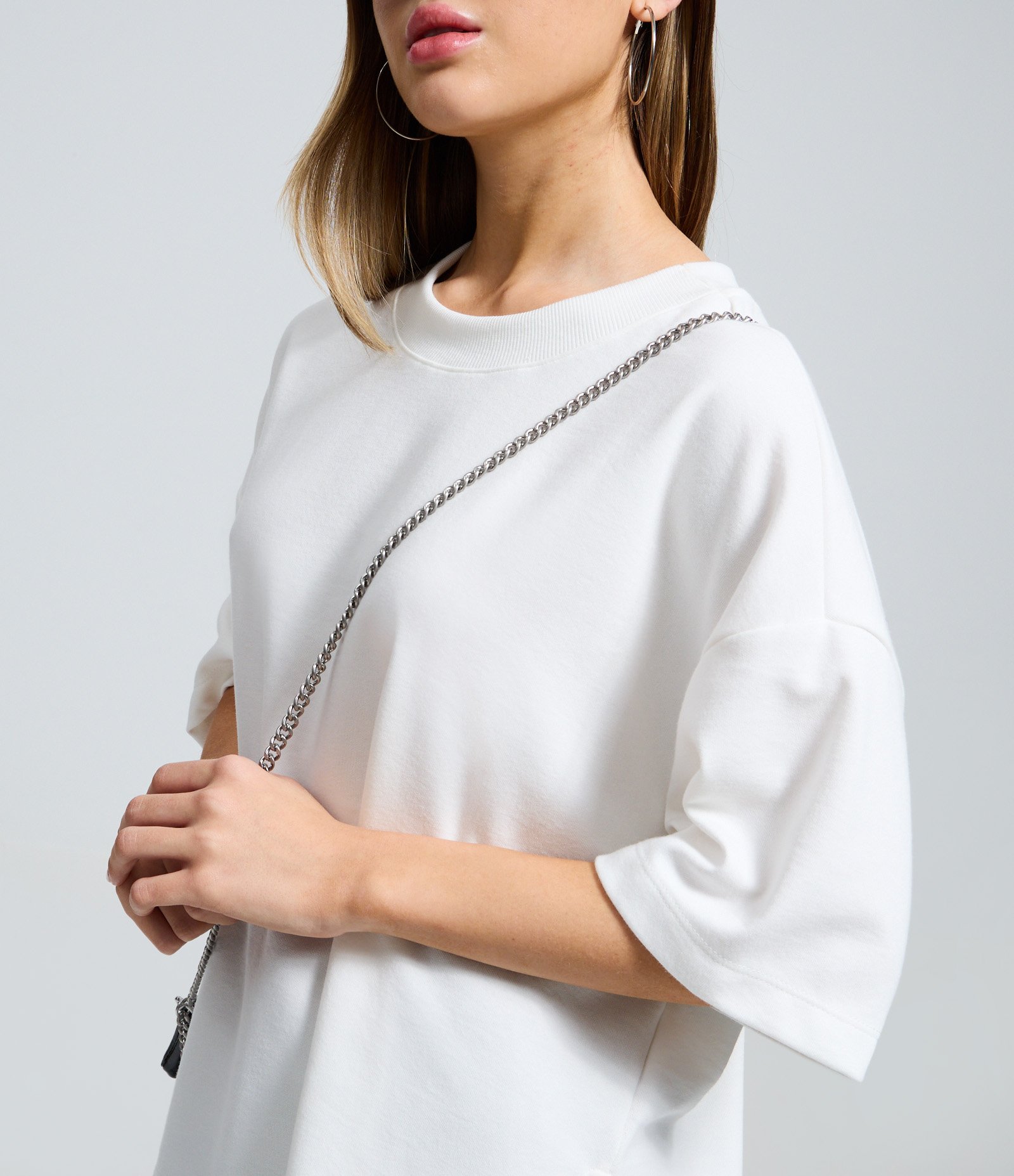 Camiseta Over Malhão com Manga Curta Branco 3
