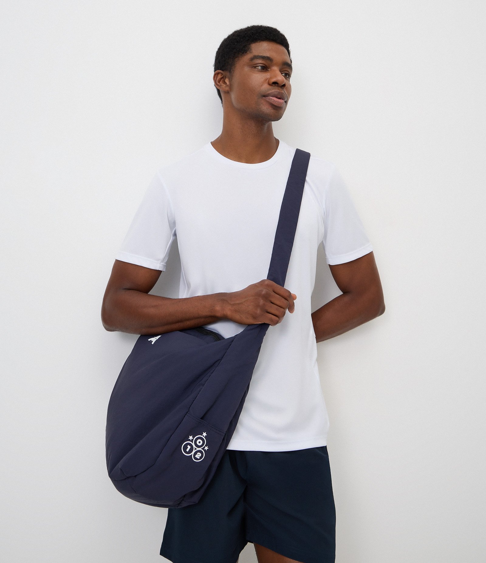Bolsa Cross Body Puffer com Zíper Azul 1