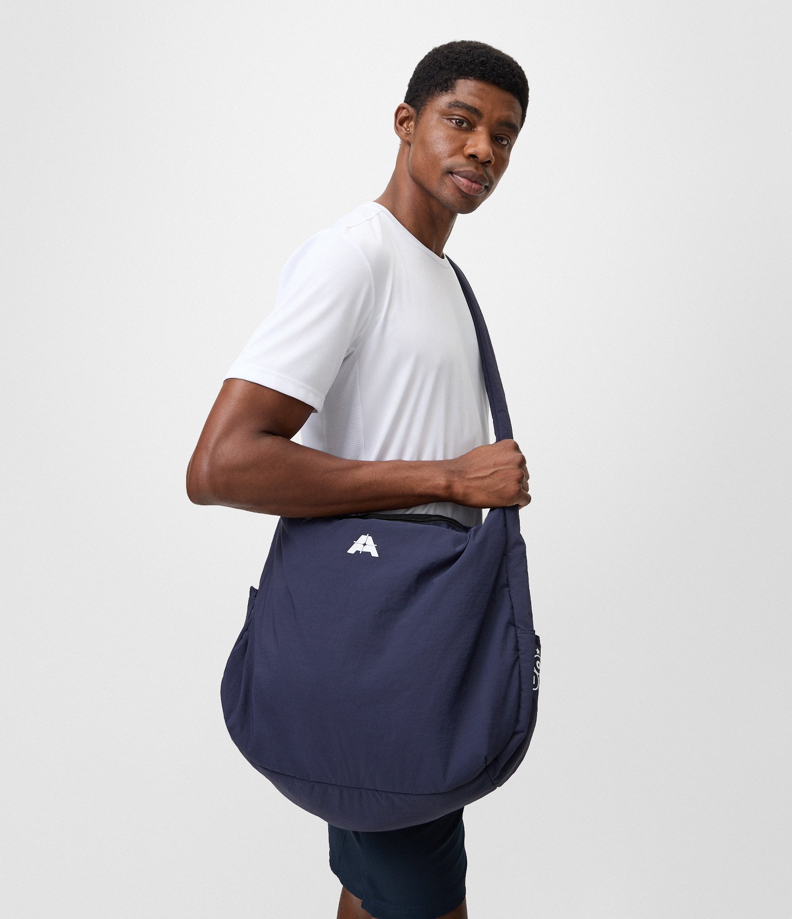 Bolsa Cross Body Puffer com Zíper Azul 2