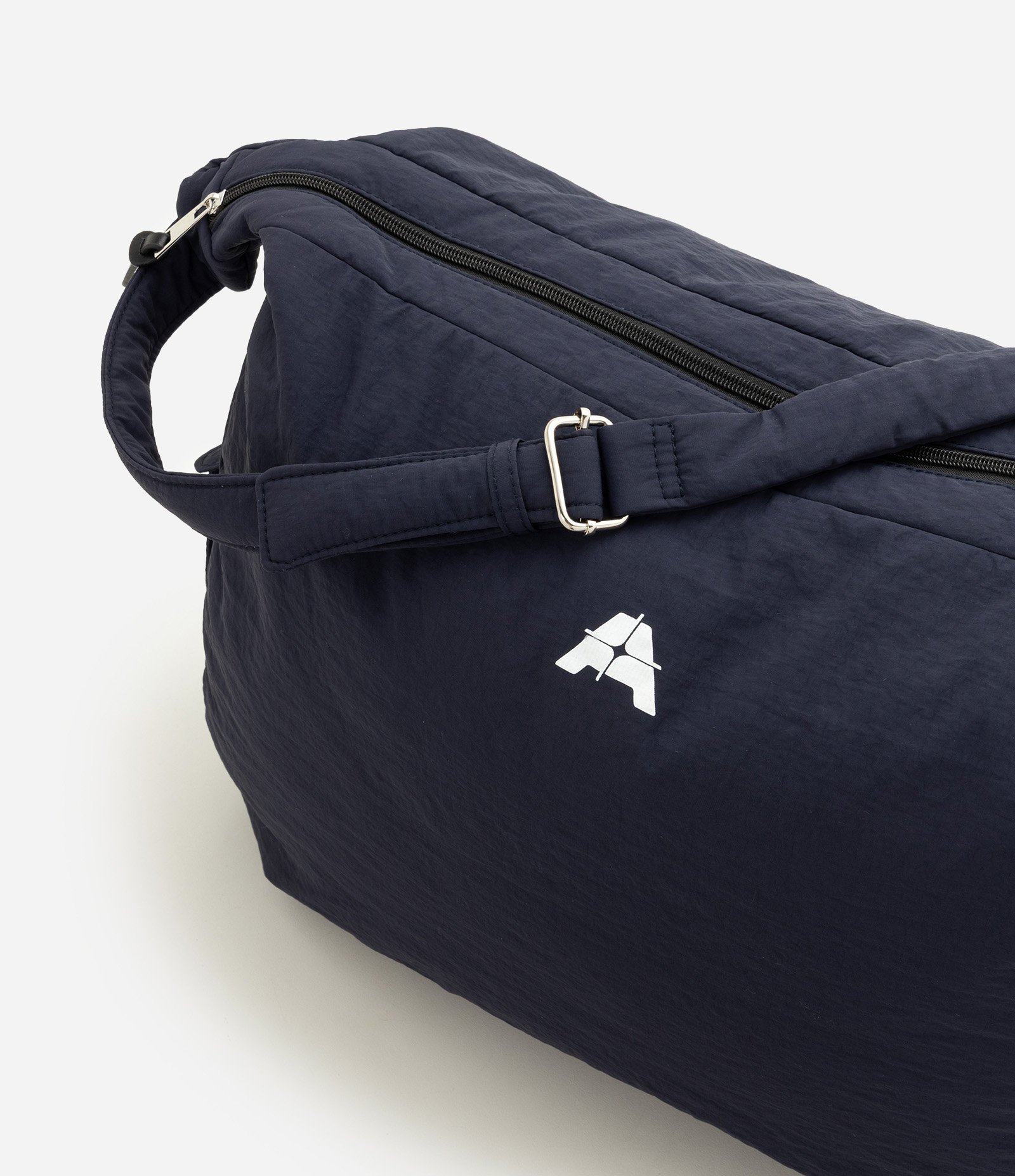 Bolsa Cross Body Puffer com Zíper Azul 7