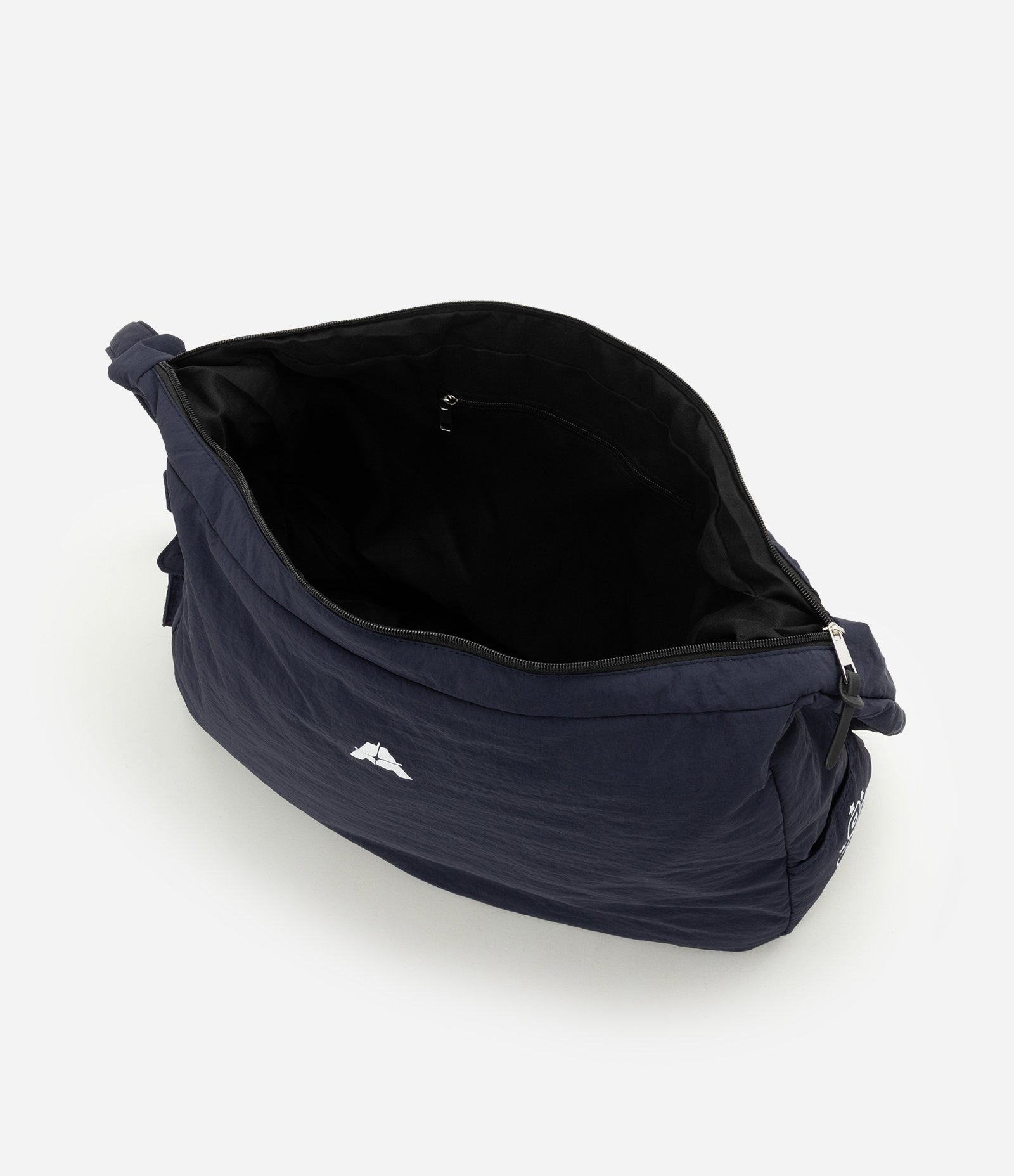 Bolsa Cross Body Puffer com Zíper Azul 8