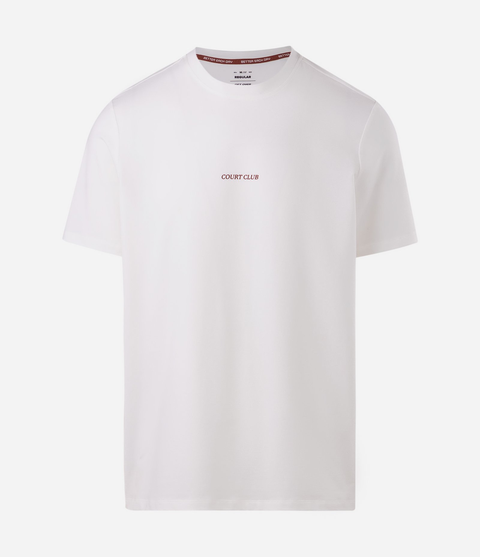 Camiseta Esportiva Tecnologia Dry Estampa Court Club Off White 1