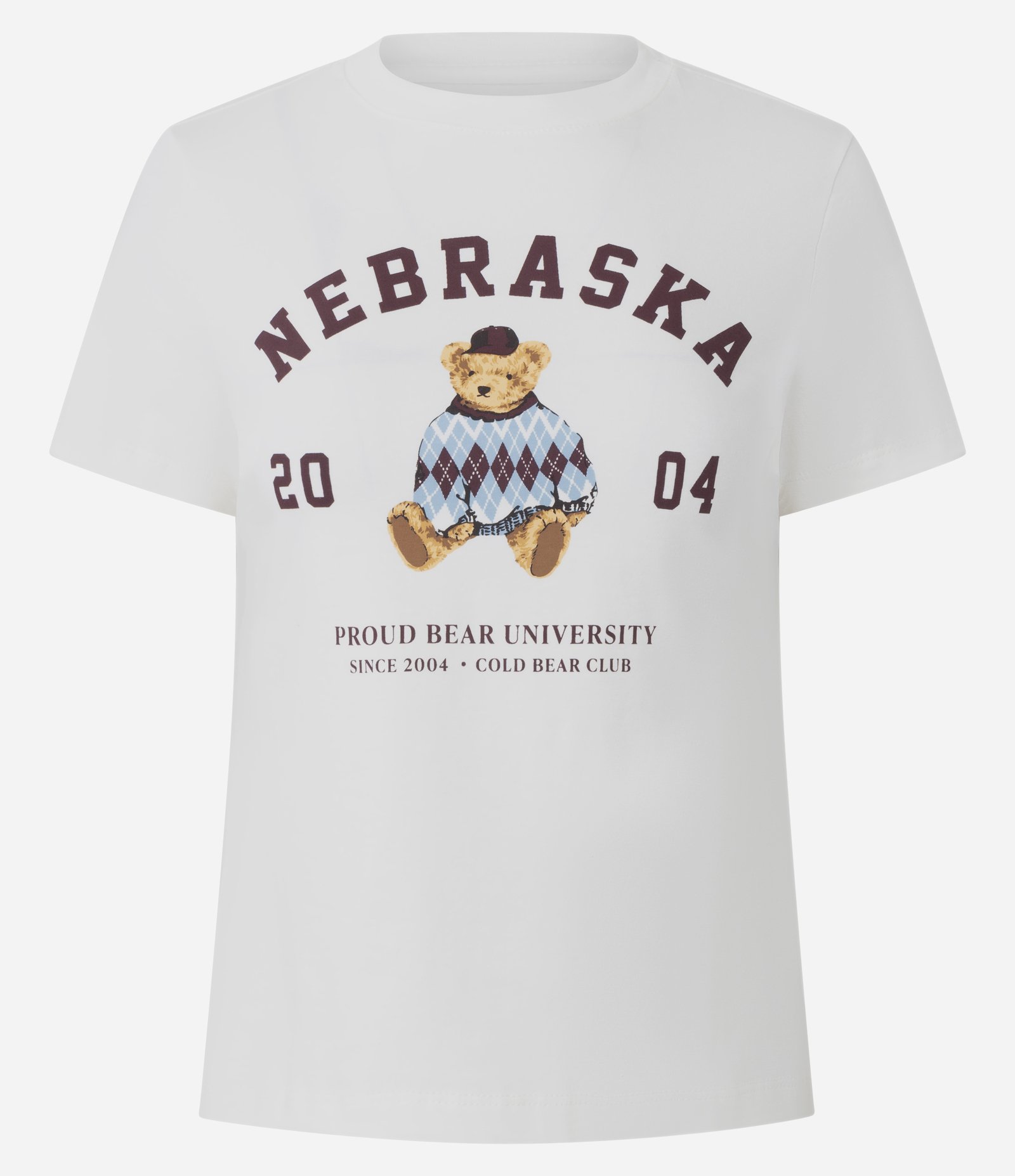 Camiseta Urso Nebraska Branco 5