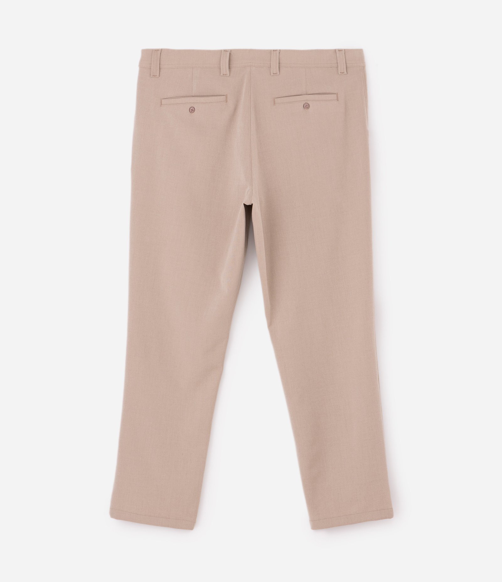 Calça Alfaiatada Slim Cropped em Viscose Bege 2