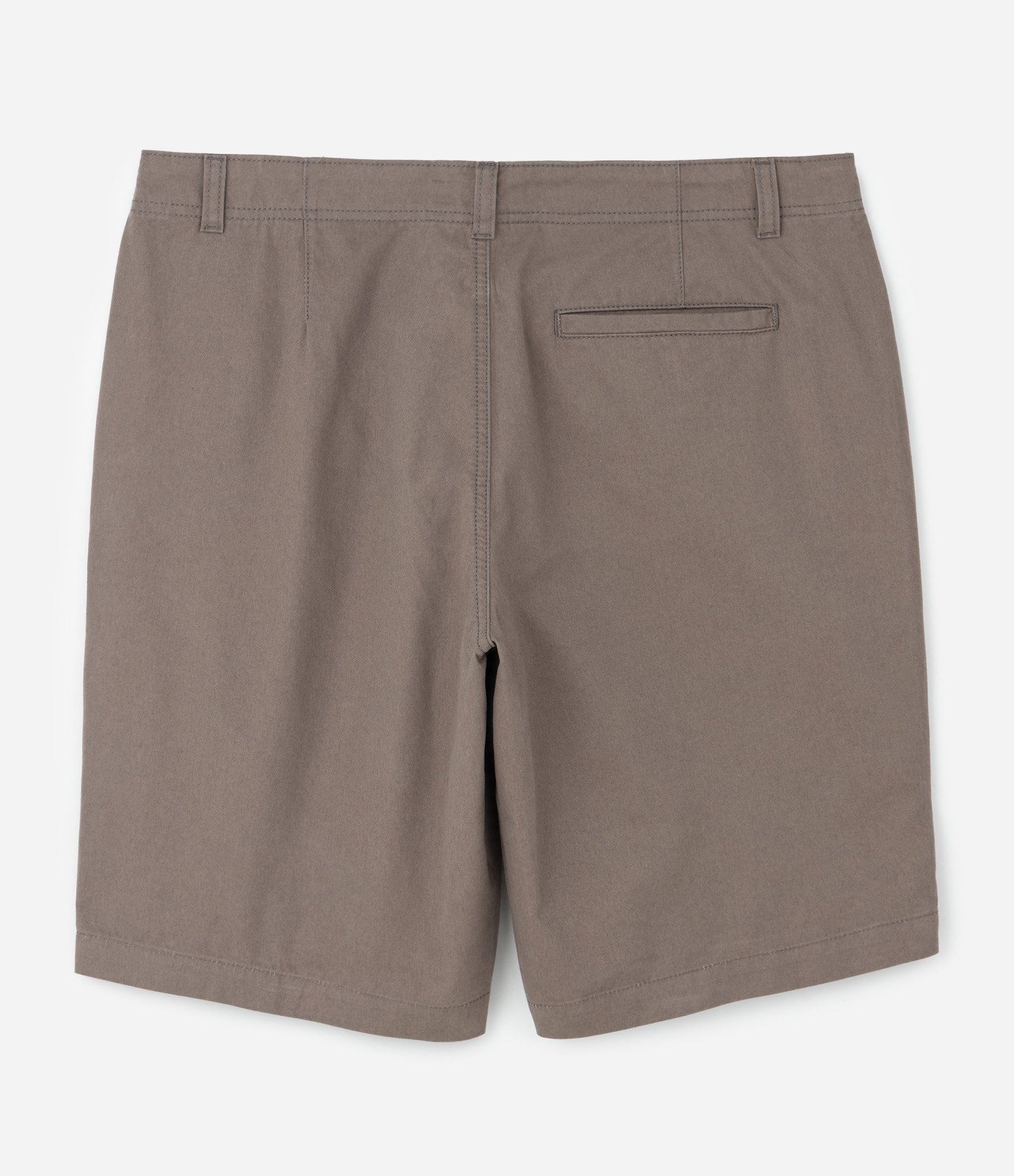 Bermuda em Sarja com Cós Passante e Bolsos Cinza 2