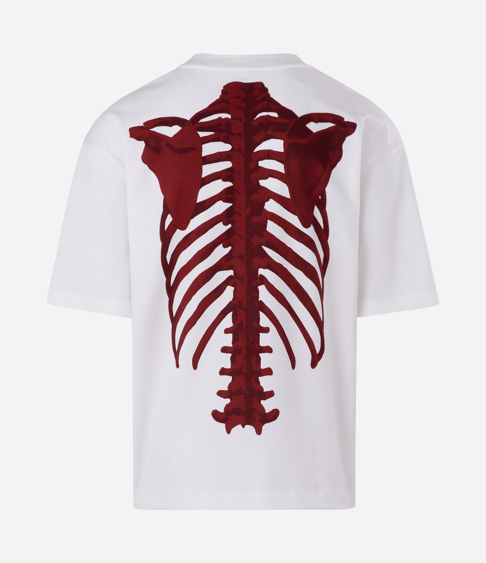 Camiseta Overboxy em Algodão com Estampa Lettering Brutal e Esqueleto Branco 6
