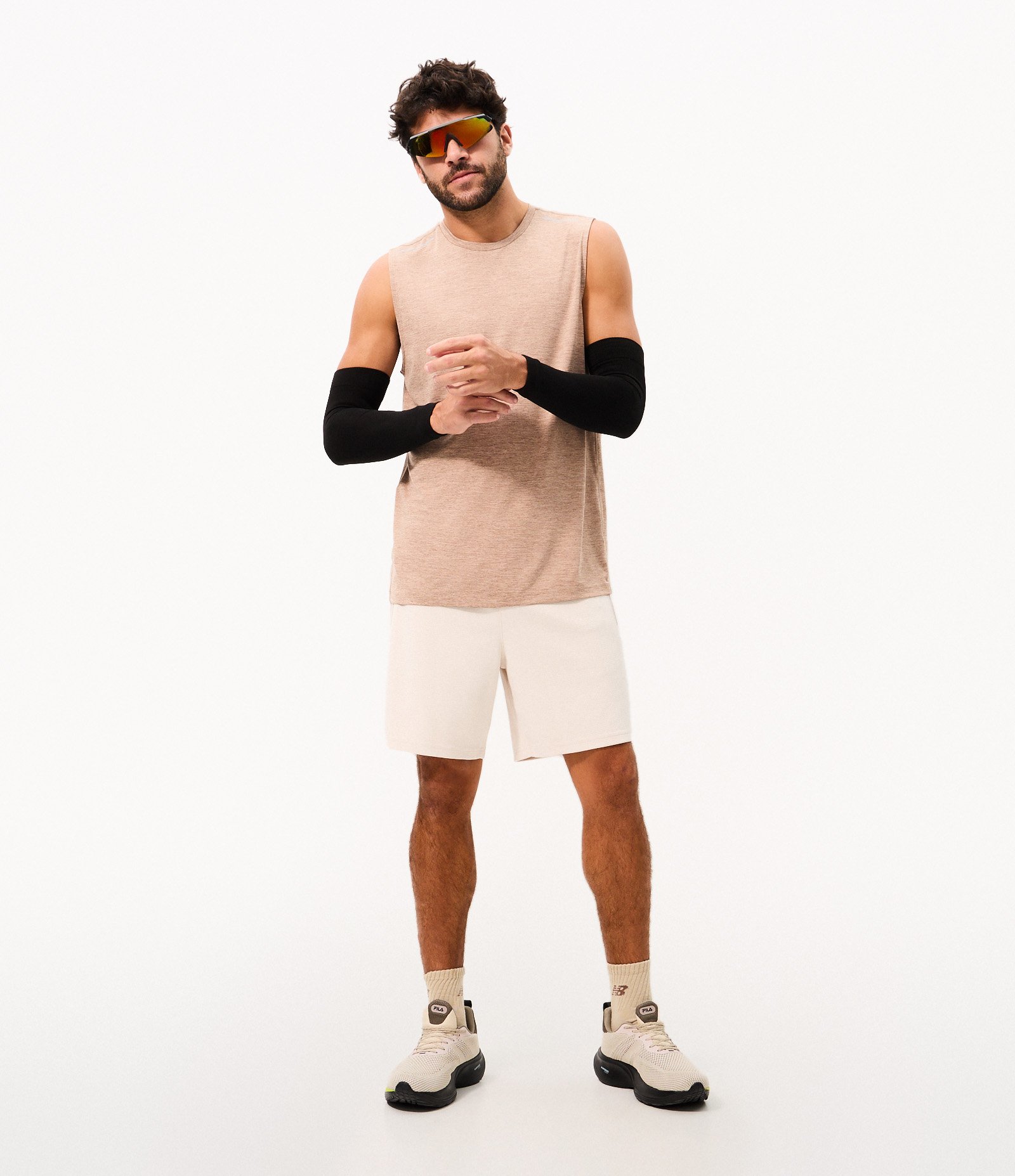 Regata Dry Fit Muscle Esportiva Marrom 2