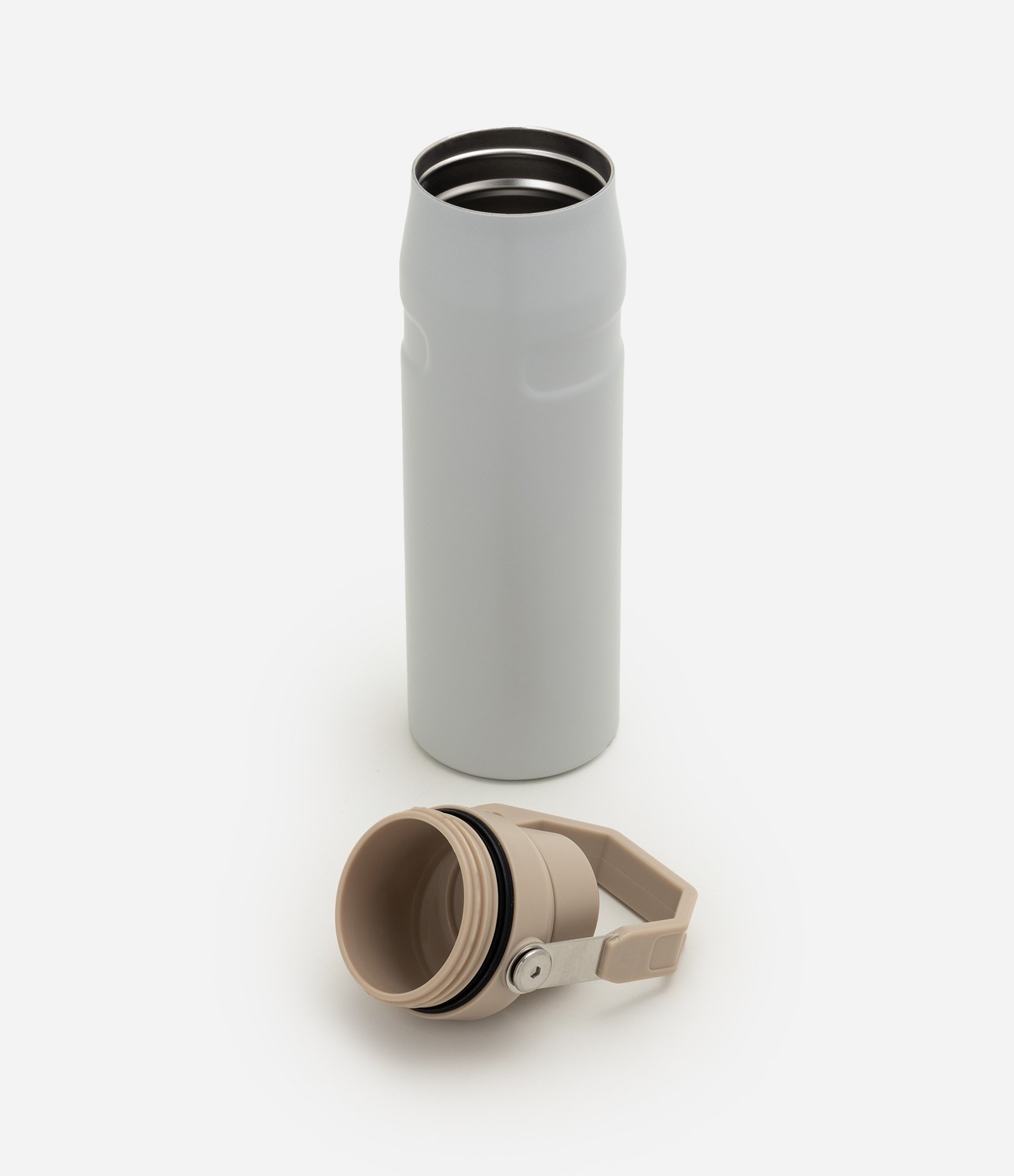 Garrafa Térmica em Aço Inoxidável com Alça 710ml Cinza 4