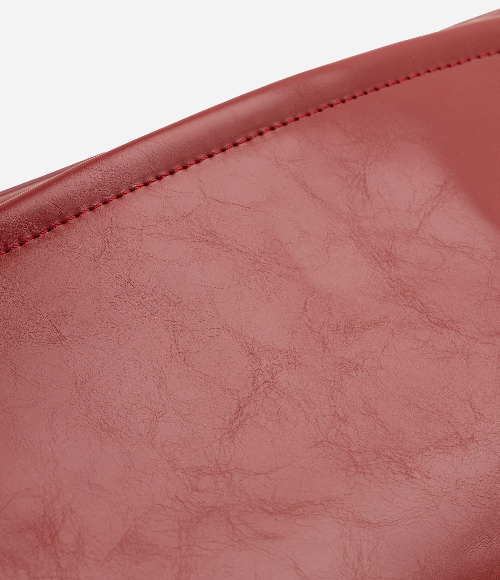 Bolsa Grande em PU com Alça Removível e Mosquetões Metálicos Vermelho 6