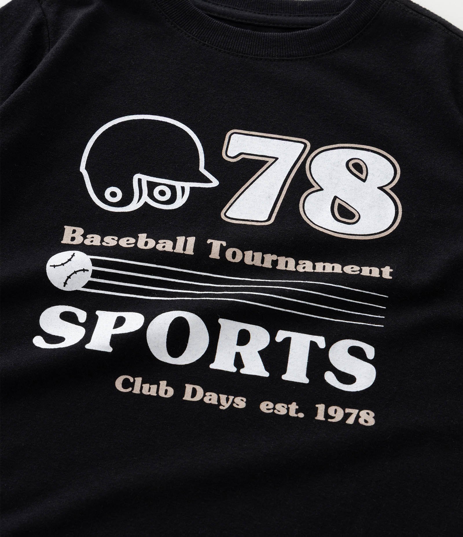 Camiseta Infantil Esportiva com Estampa Baseball Sports – Tam 1 a 5/6 Anos Preto 4